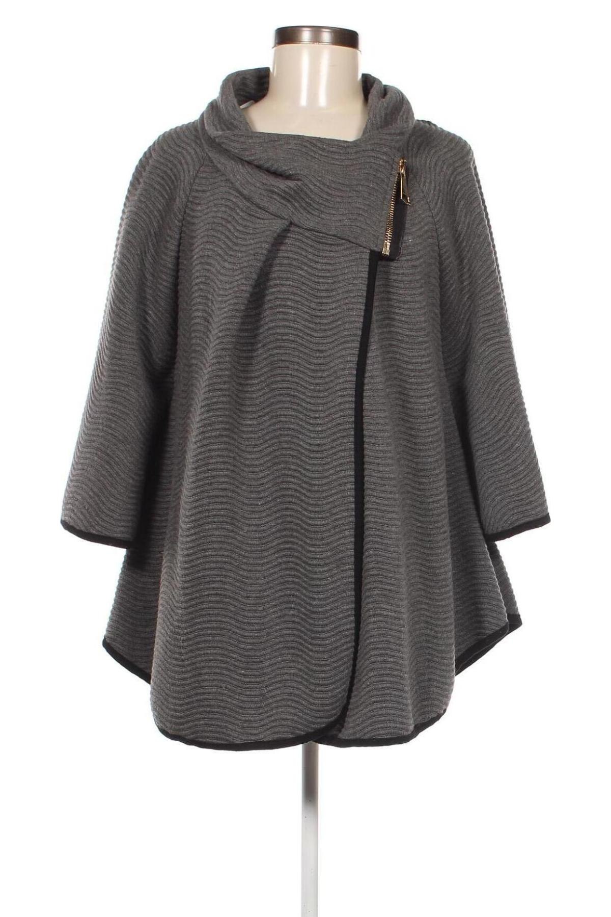 Γυναικείο παλτό Made In Italy, Μέγεθος M, Χρώμα Γκρί, Τιμή 10,29 €