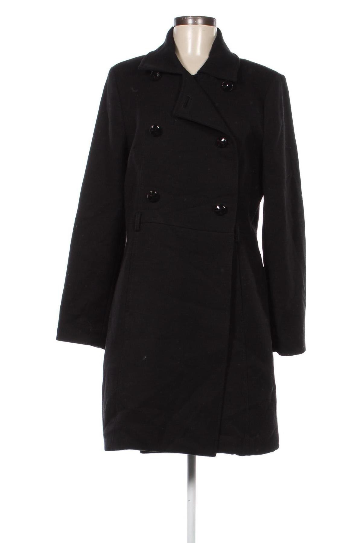 Дамско палто Mango, Размер XL, Цвят Черен, Цена 48,41 лв.