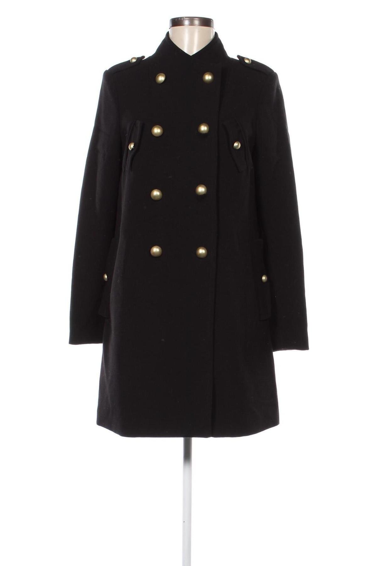 Дамско палто Marks & Spencer, Размер M, Цвят Черен, Цена 29,15 лв.