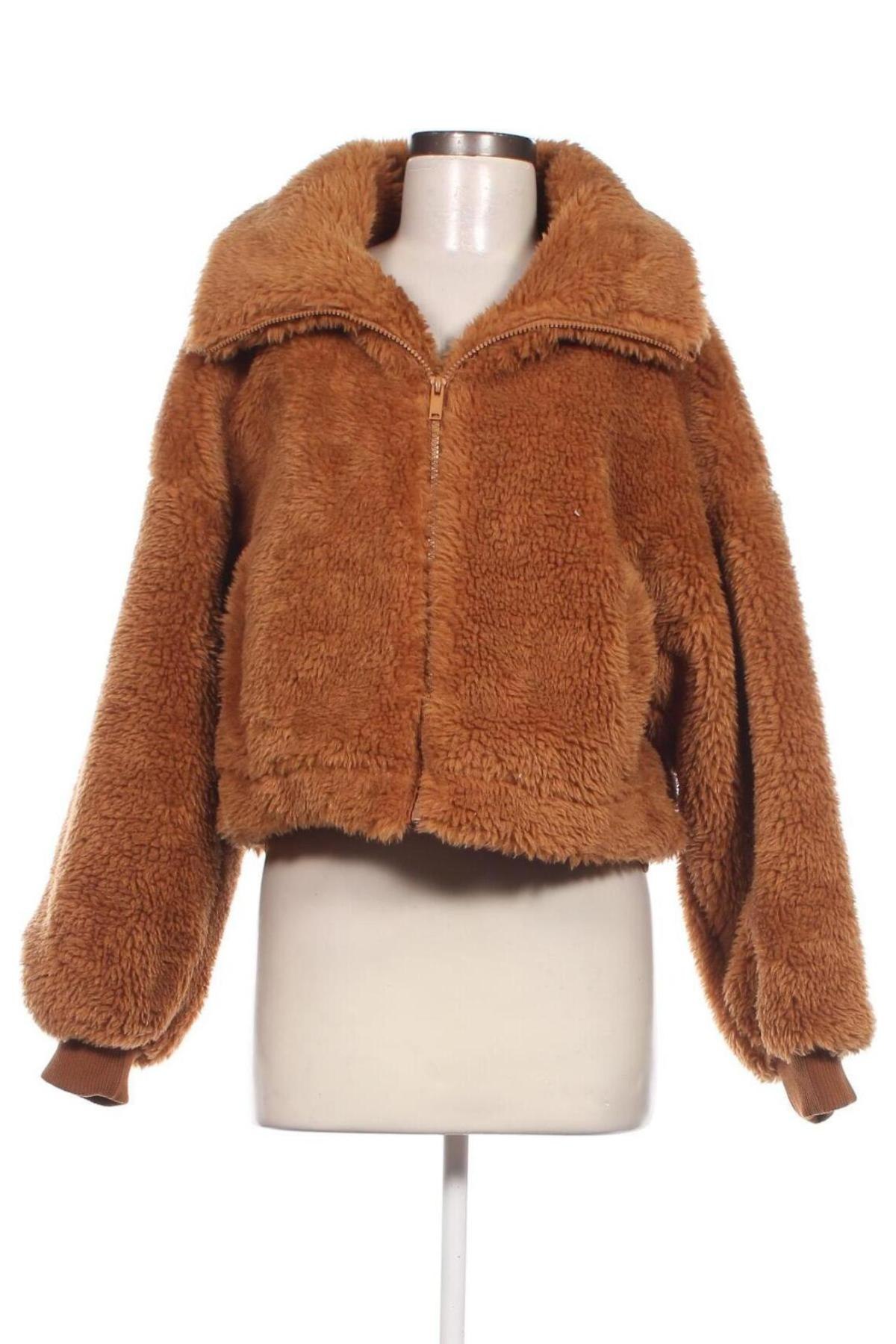 Дамско палто Nasty Gal, Размер XS, Цвят Кафяв, Цена 65,33 лв.