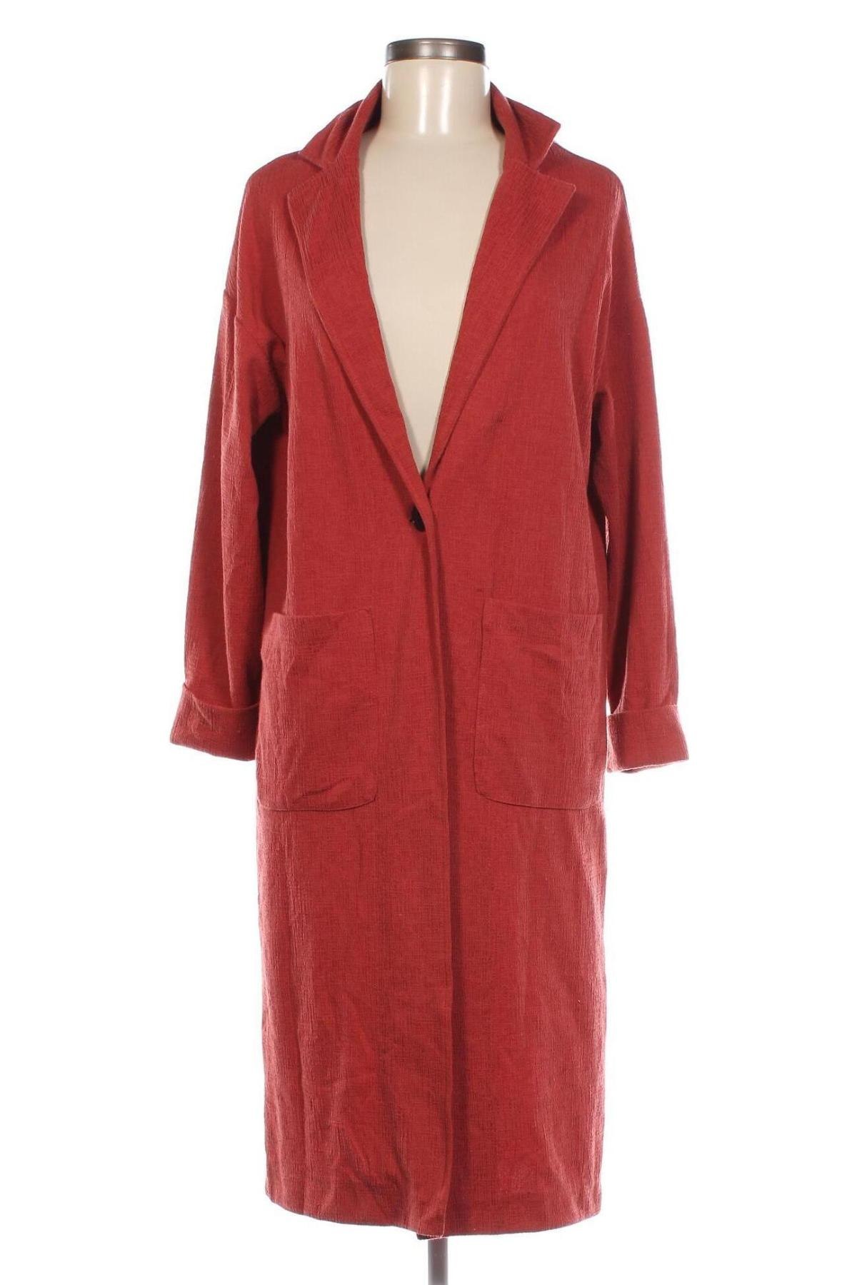Palton de femei New Look, Mărime S, Culoare Roșu, Preț 40,00 Lei