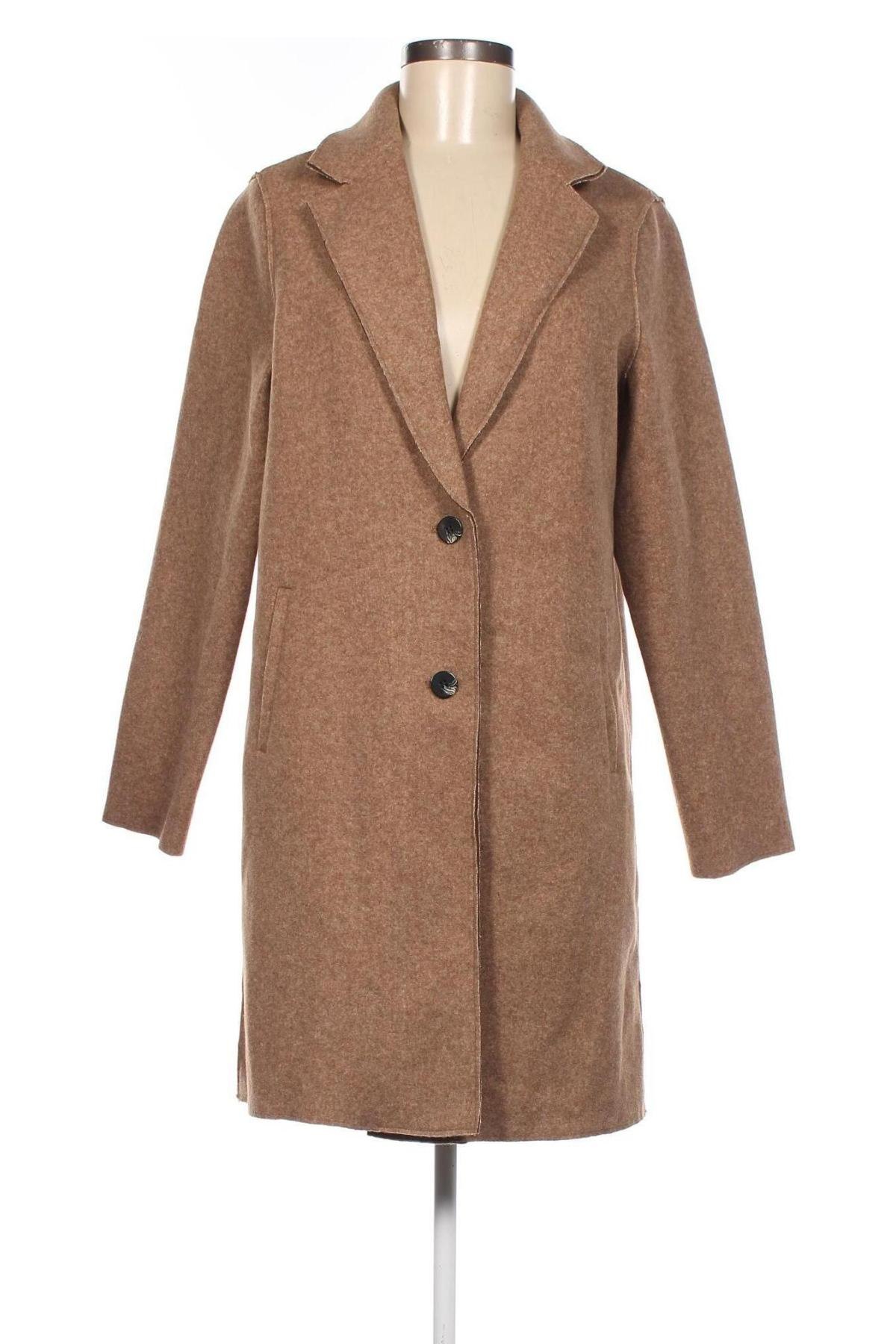 Дамско палто ONLY, Размер S, Цвят Кафяв, Цена 48,00 лв.