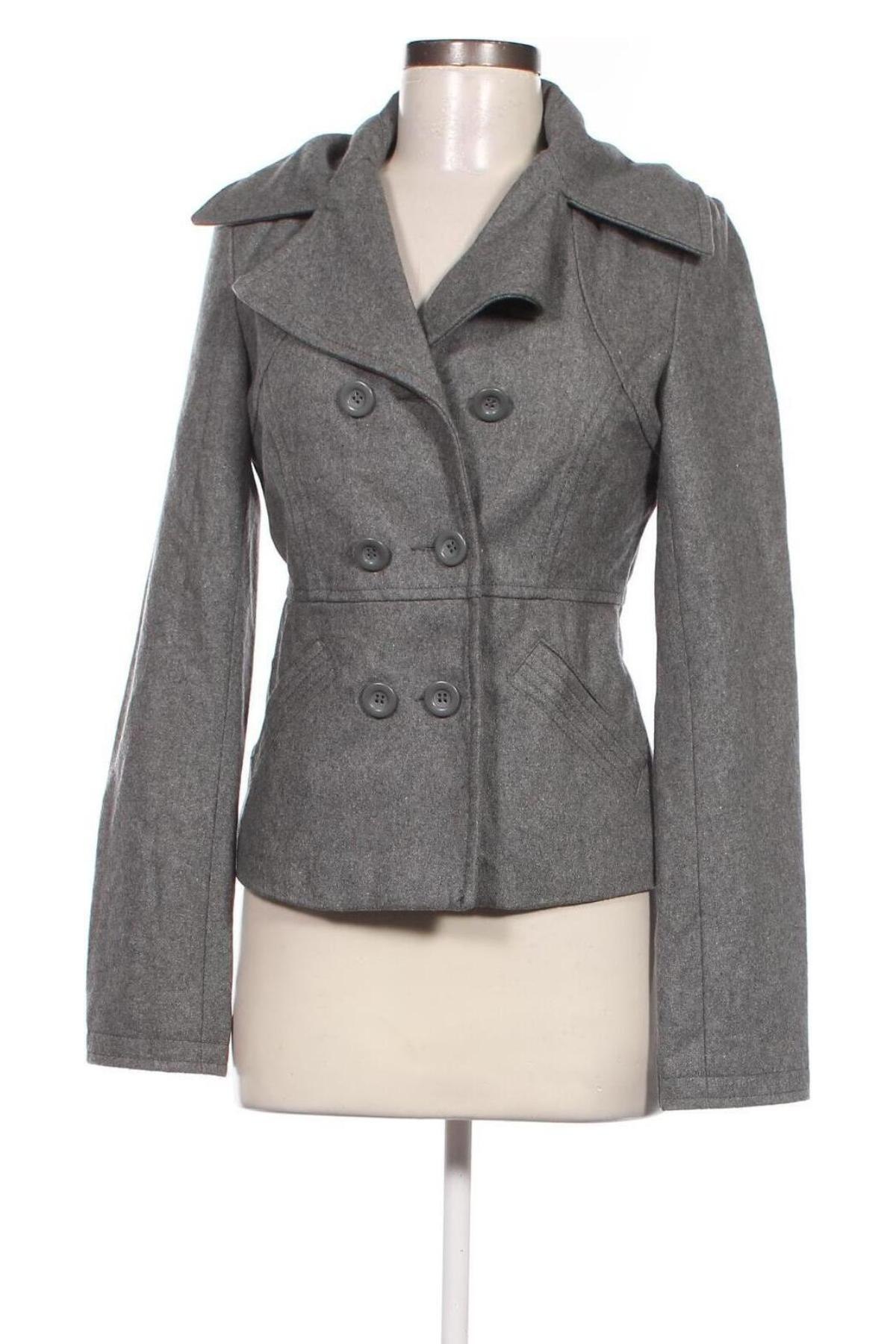 Дамско палто ONLY, Размер S, Цвят Сив, Цена 25,85 лв.