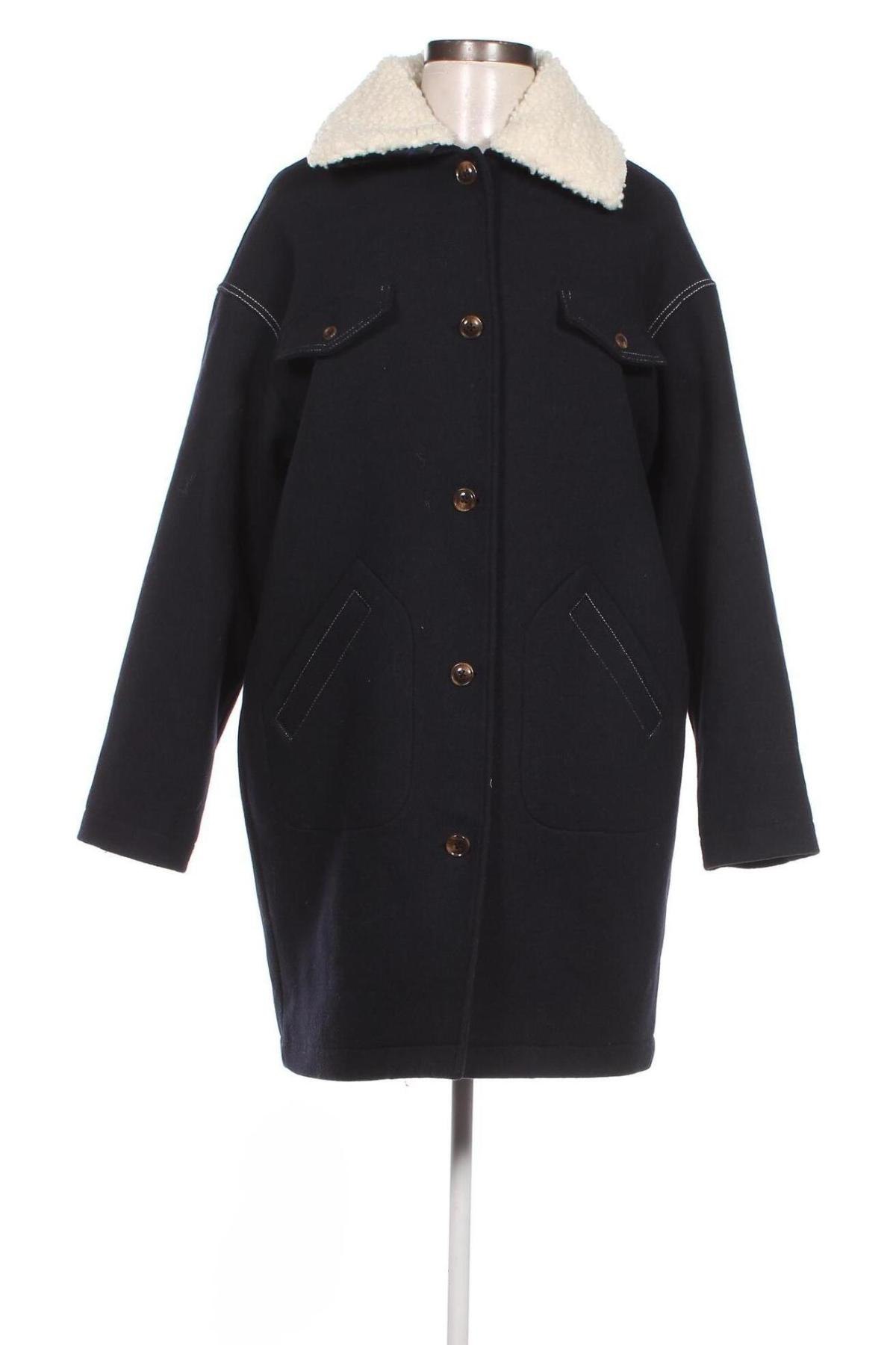 Γυναικείο παλτό One Step, Μέγεθος S, Χρώμα Μπλέ, Τιμή 106,36 €