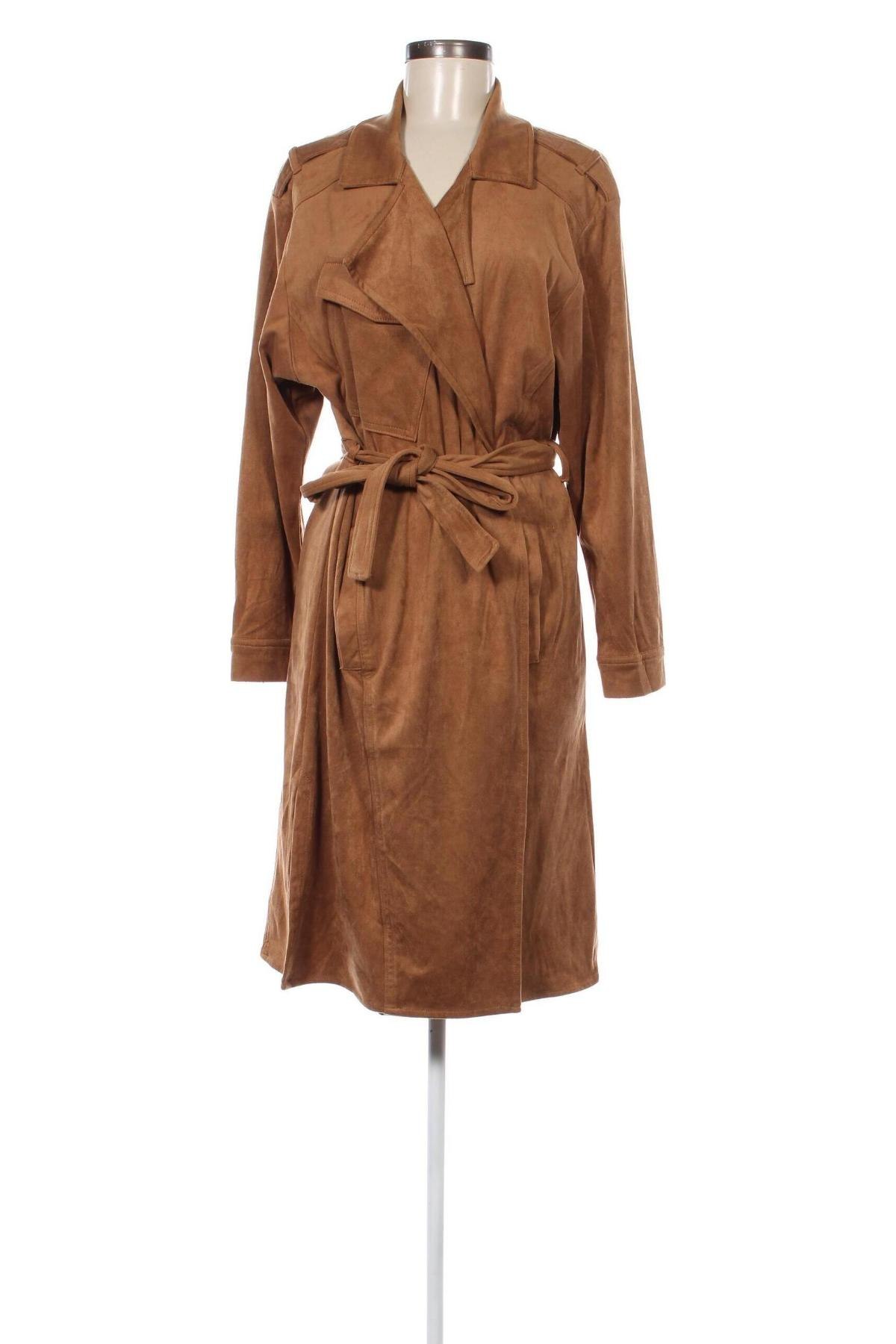 Дамско палто Pimkie, Размер L, Цвят Кафяв, Цена 35,31 лв.