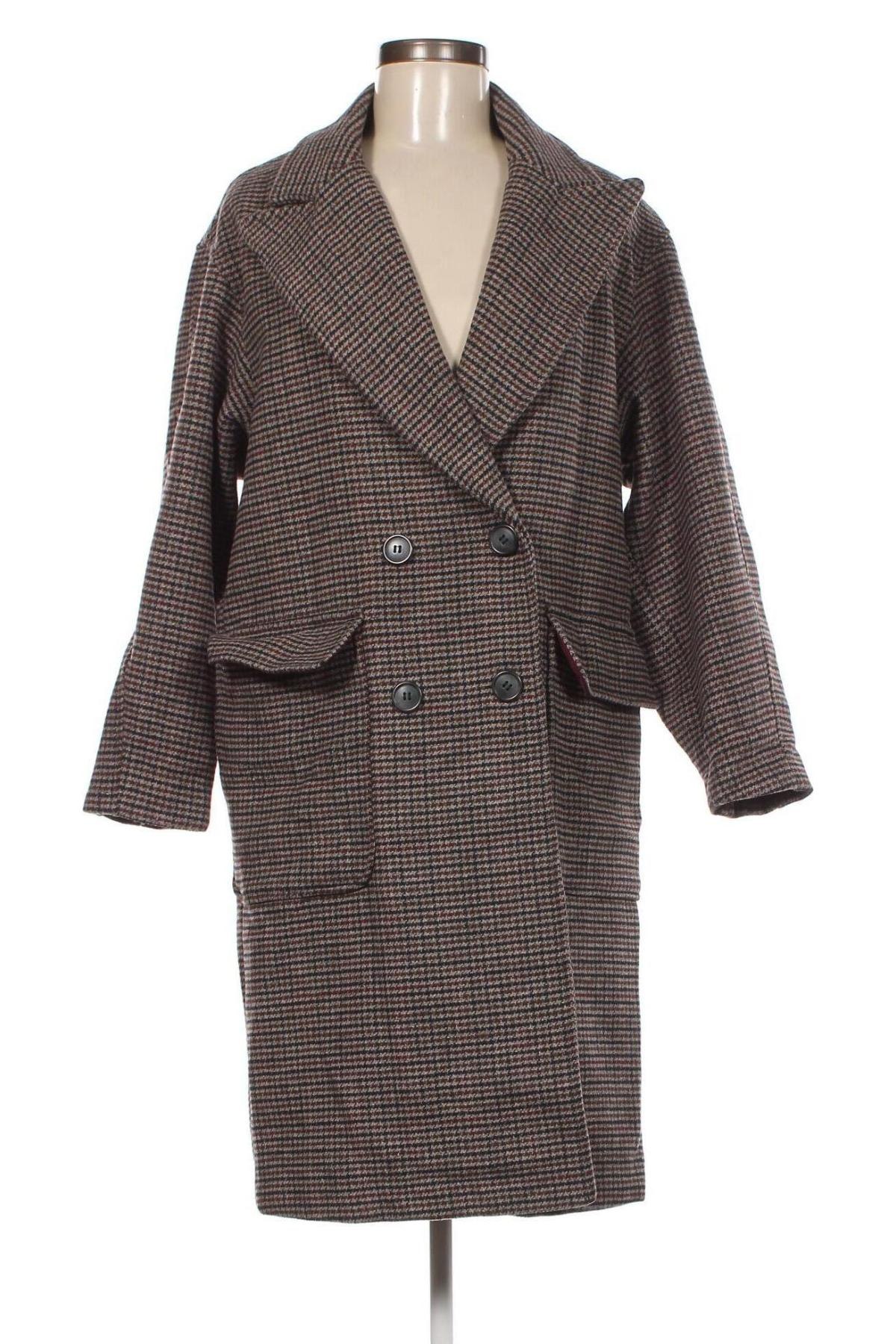 Γυναικείο παλτό Pull&Bear, Μέγεθος XS, Χρώμα Πολύχρωμο, Τιμή 26,48 €