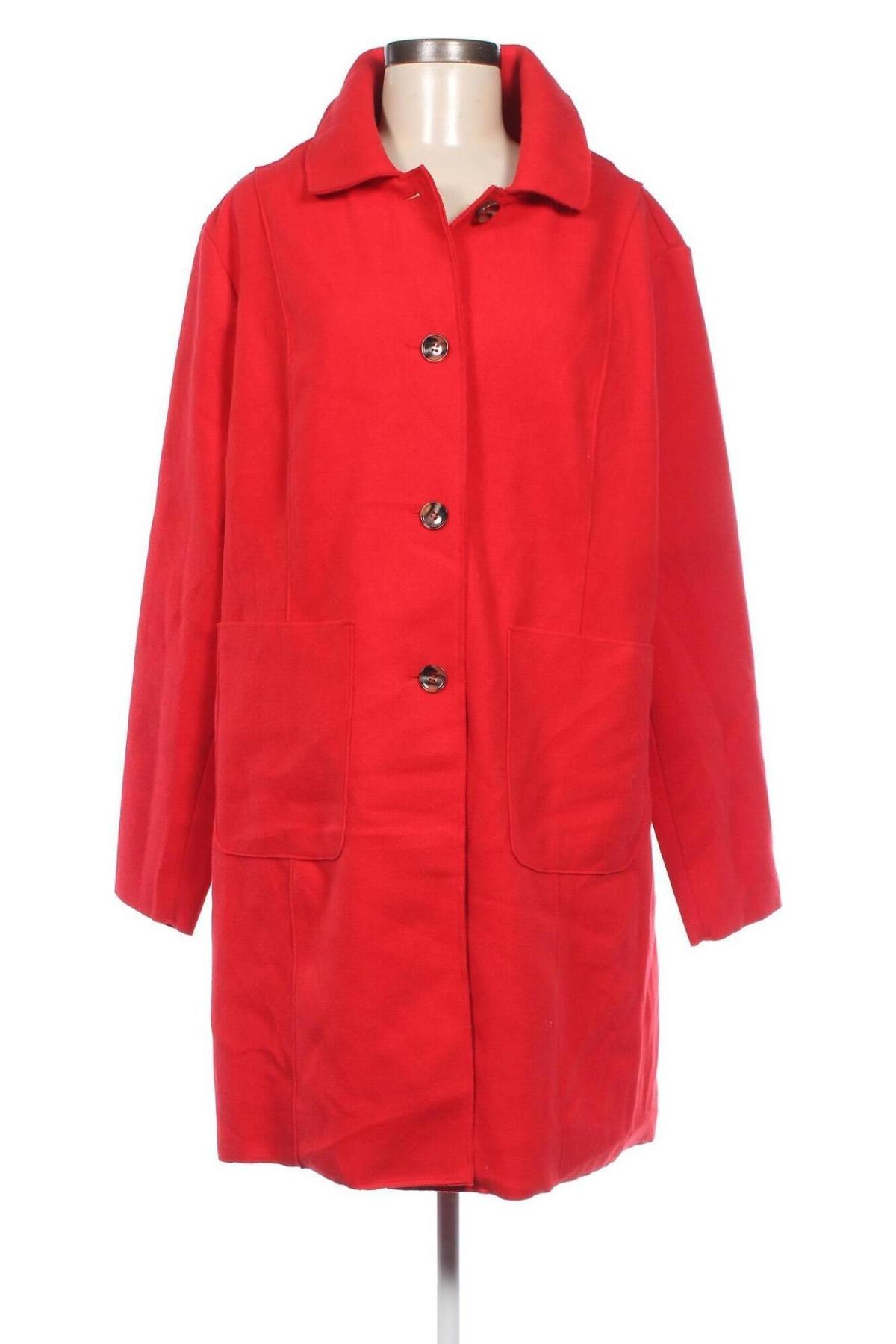 Γυναικείο παλτό Sara Lindholm, Μέγεθος XXL, Χρώμα Κόκκινο, Τιμή 21,51 €