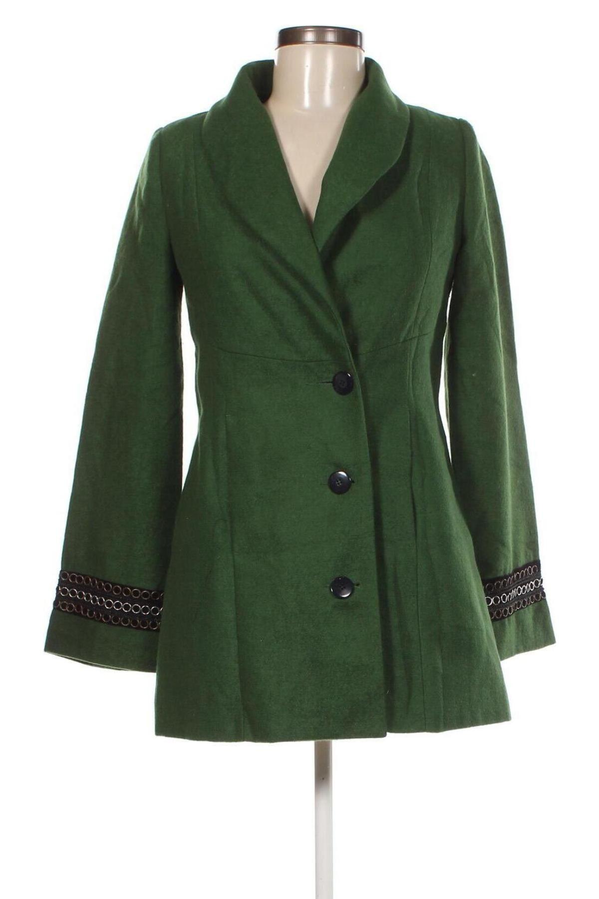 Γυναικείο παλτό Surkana, Μέγεθος S, Χρώμα Πράσινο, Τιμή 17,37 €