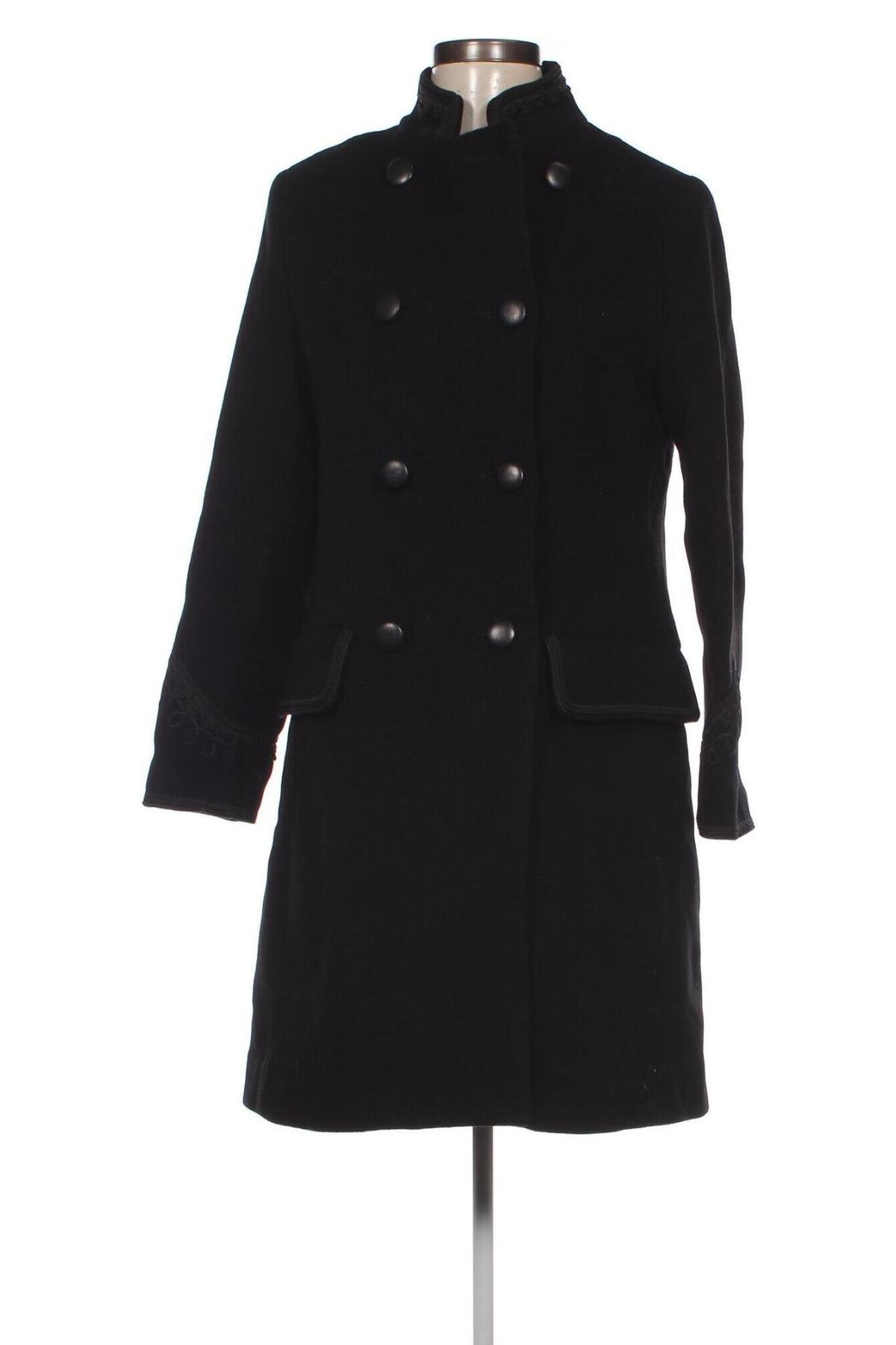 Дамско палто The Kooples, Размер XS, Цвят Черен, Цена 481,65 лв.
