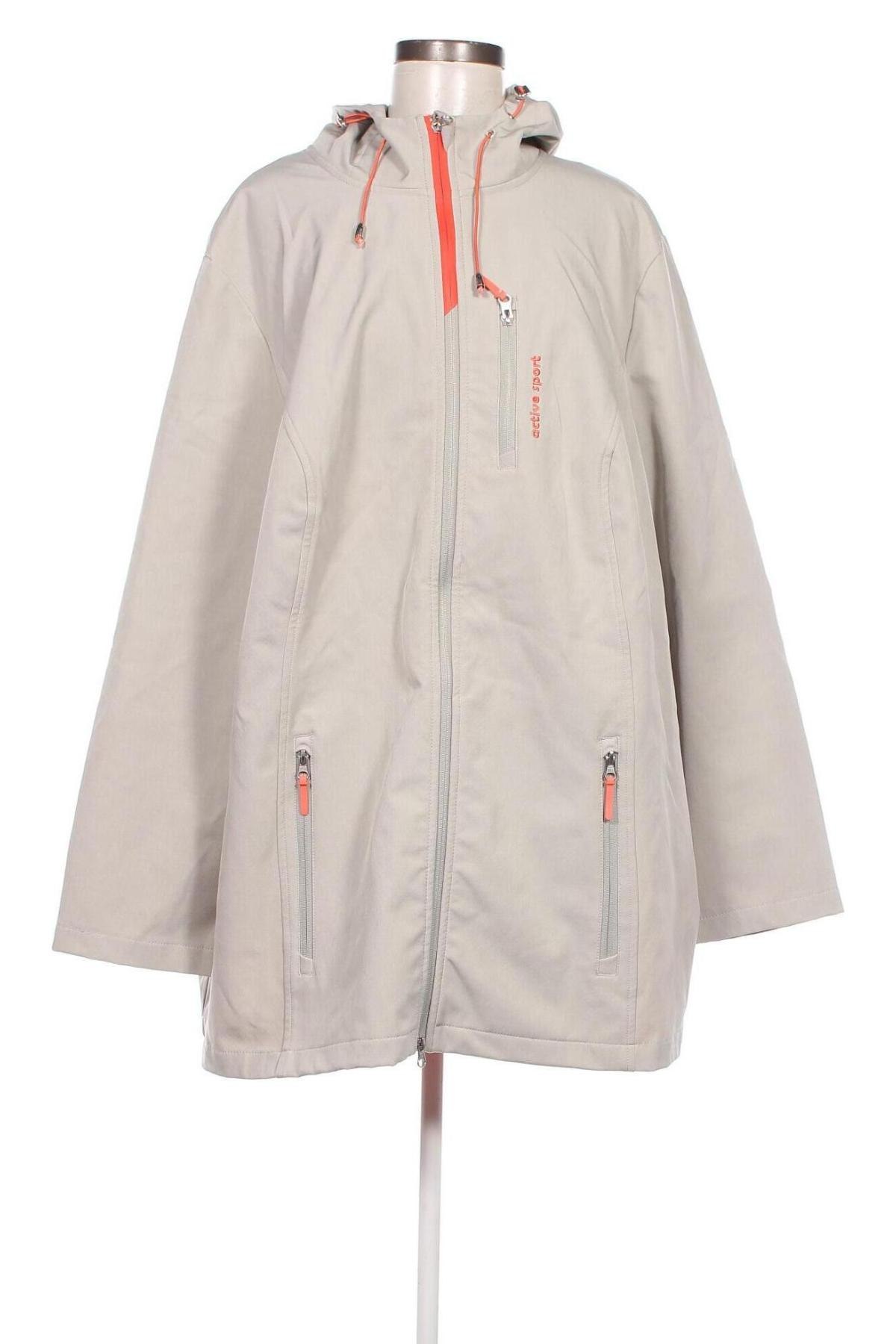 Γυναικείο παλτό Ulla Popken, Μέγεθος 5XL, Χρώμα Γκρί, Τιμή 30,06 €