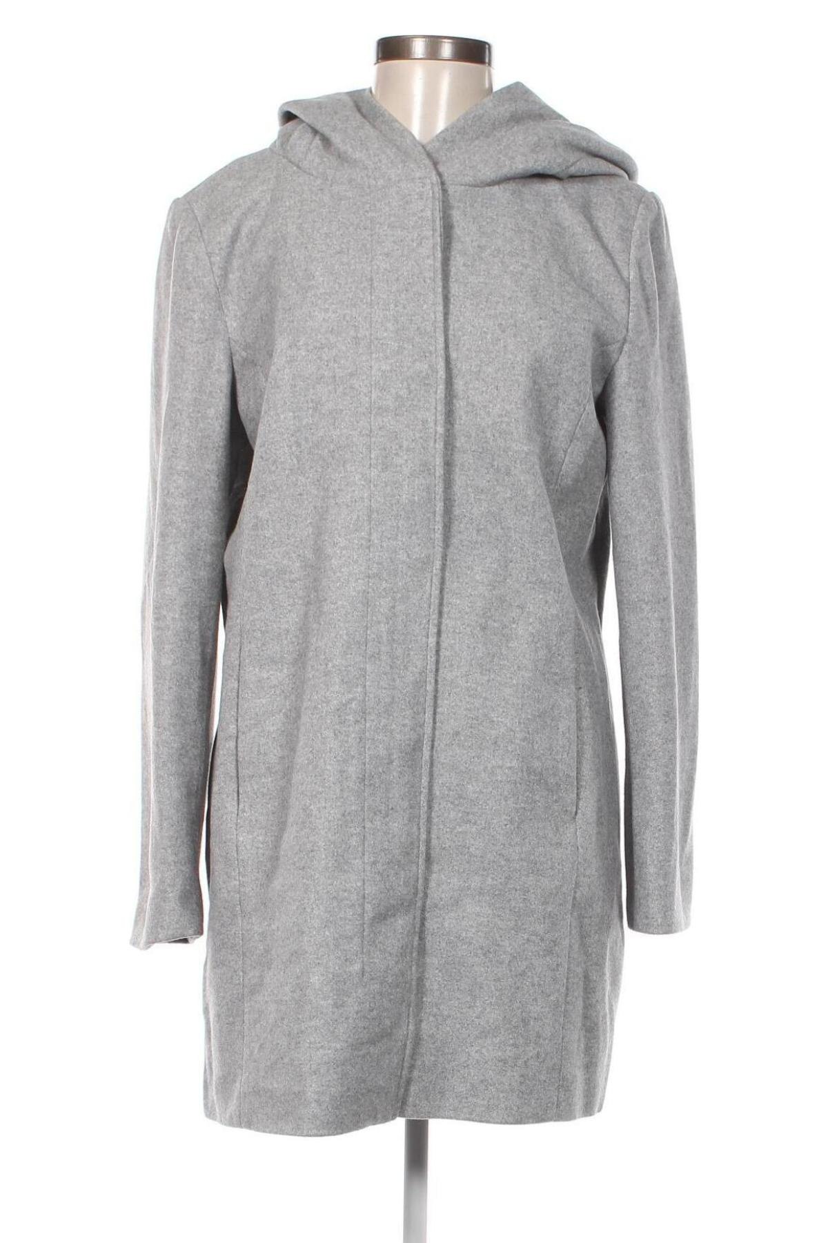 Damenmantel Vero Moda, Größe L, Farbe Grau, Preis € 17,99