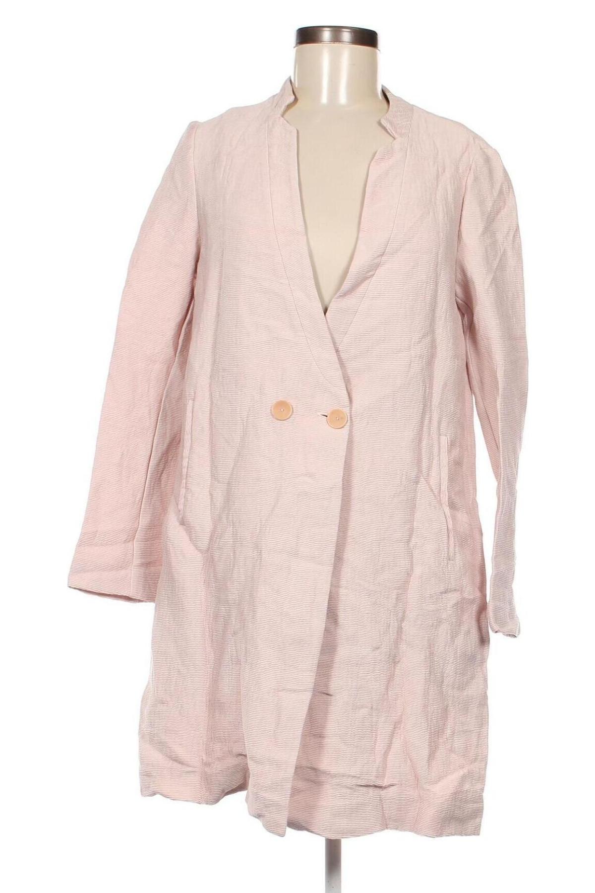 Dámský kabát  Zara, Velikost M, Barva Růžová, Cena  175,00 Kč