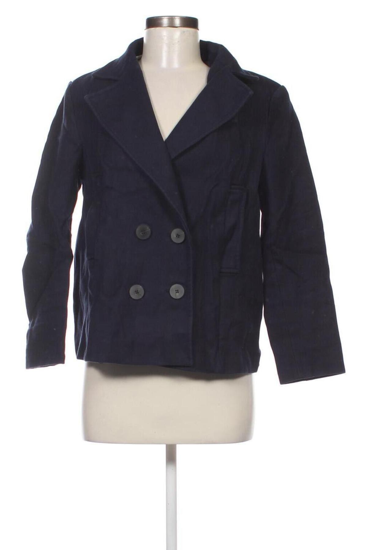Dámský kabát  Zara, Velikost L, Barva Modrá, Cena  193,00 Kč