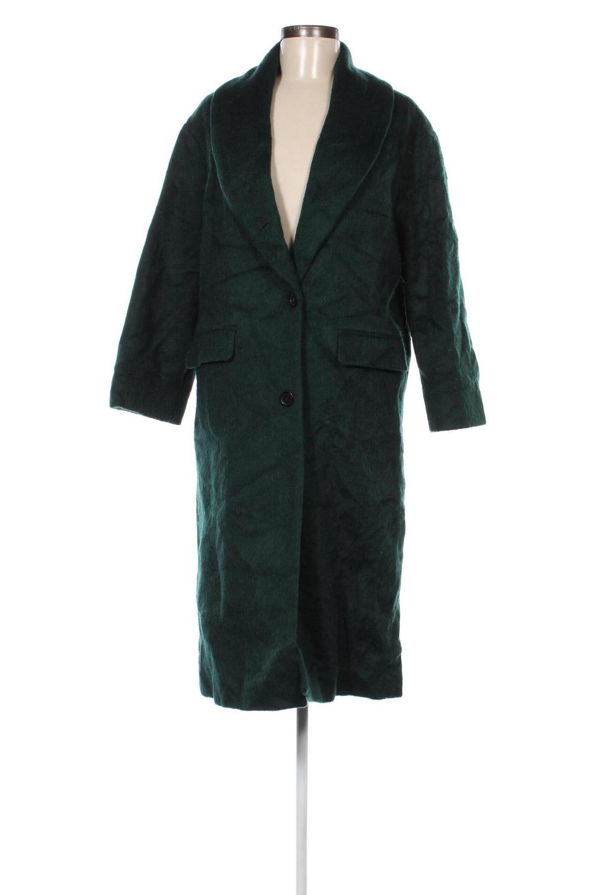 Damenmantel Zara, Größe XS, Farbe Grün, Preis 33,12 €
