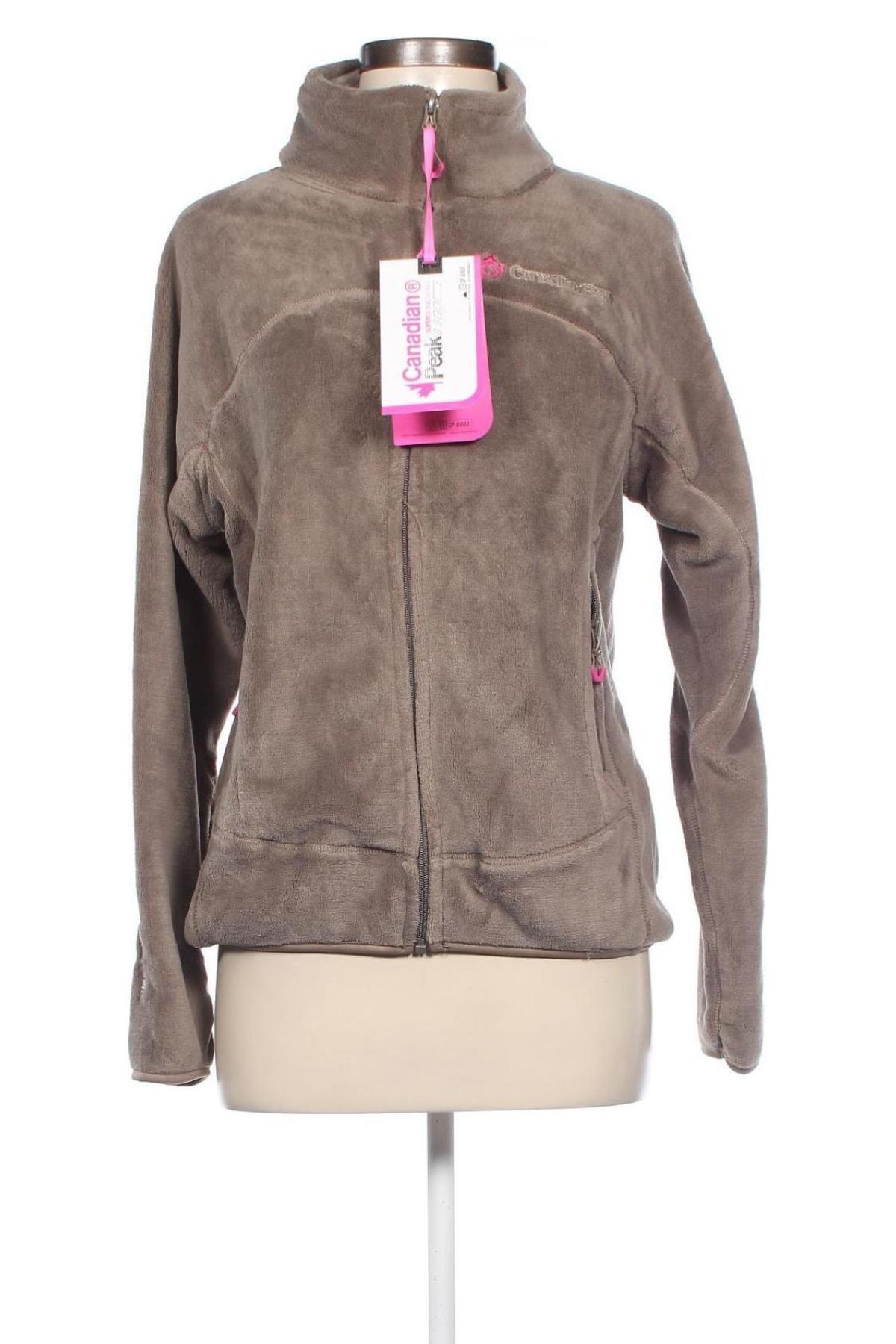 Damen Fleece Oberteil  Canadian Peak, Größe L, Farbe Braun, Preis € 55,67