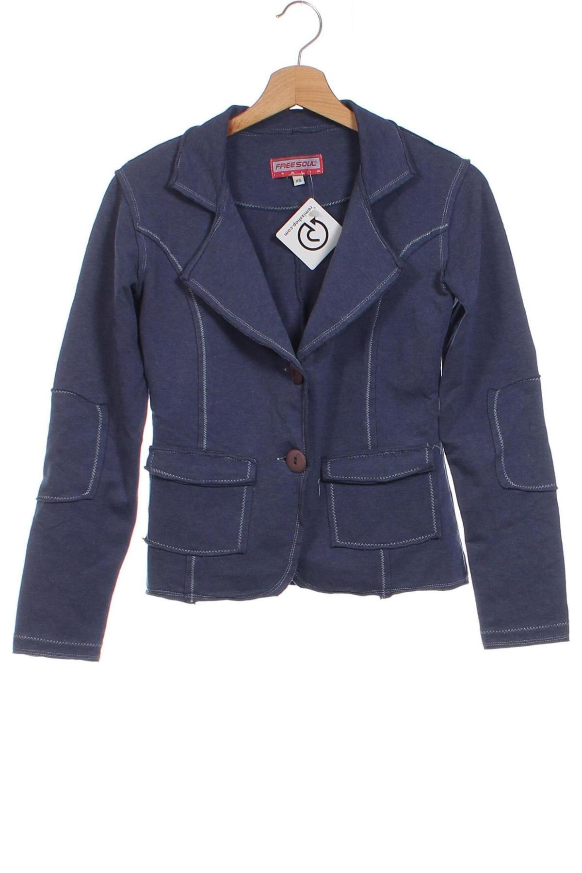 Damen Blazer Freesoul, Größe XS, Farbe Blau, Preis € 4,99