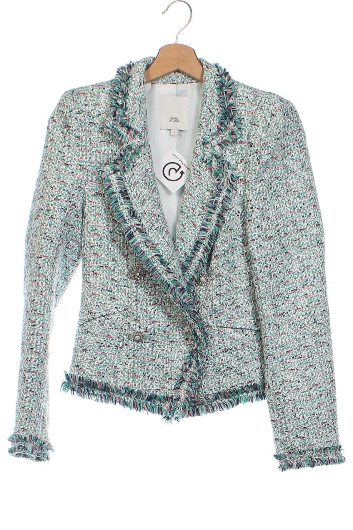 Damen Blazer River Island, Größe XS, Farbe Mehrfarbig, Preis 31,00 €