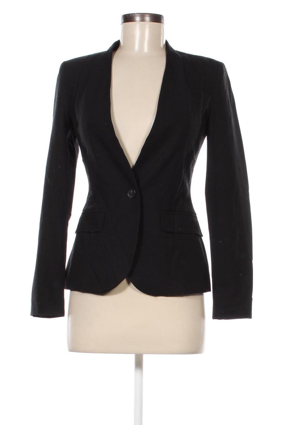 Damen Blazer Zara, Größe XS, Farbe Schwarz, Preis 18,37 €