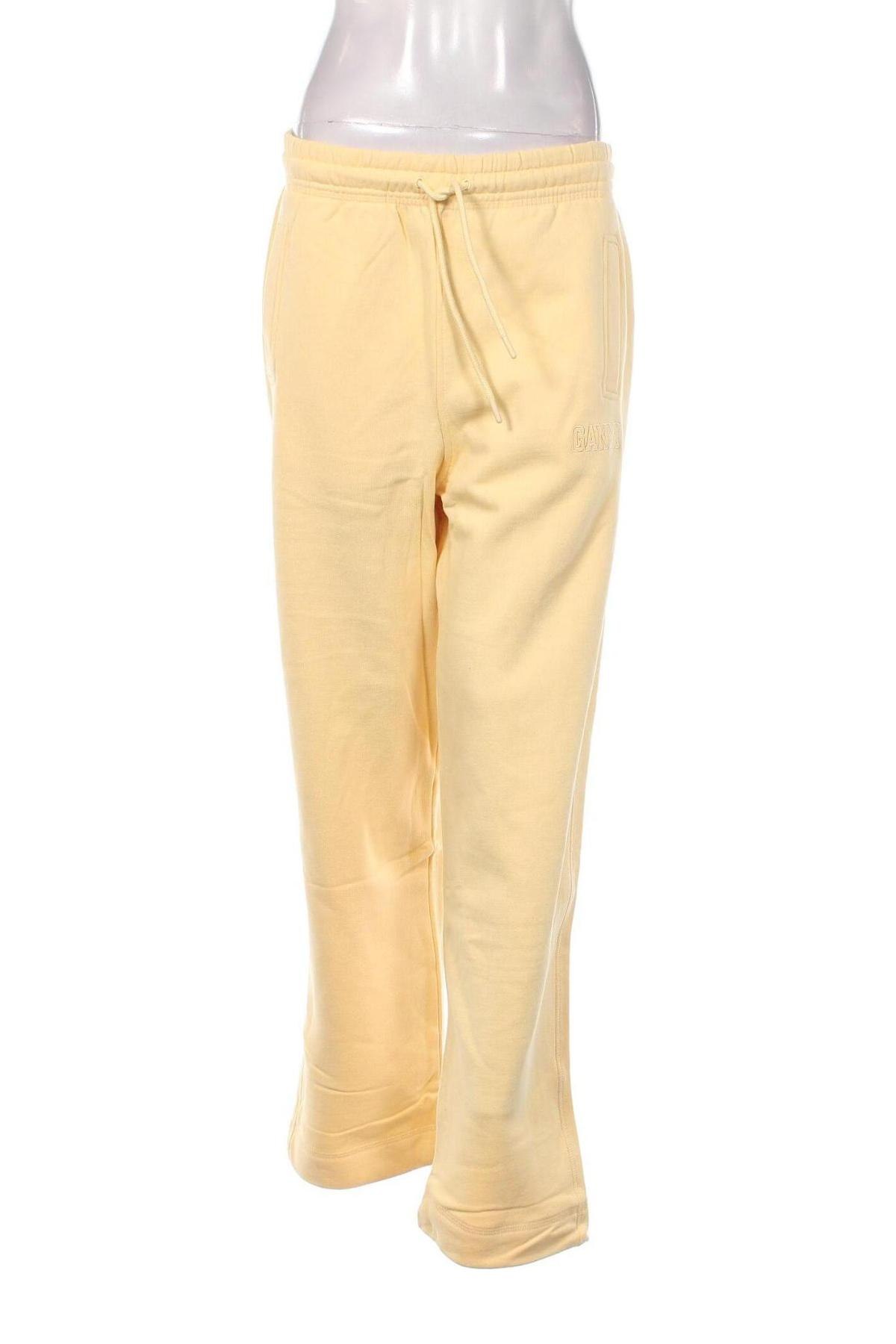Γυναικείο αθλητικό παντελόνι Ganni, Μέγεθος S, Χρώμα Κίτρινο, Τιμή 39,66 €