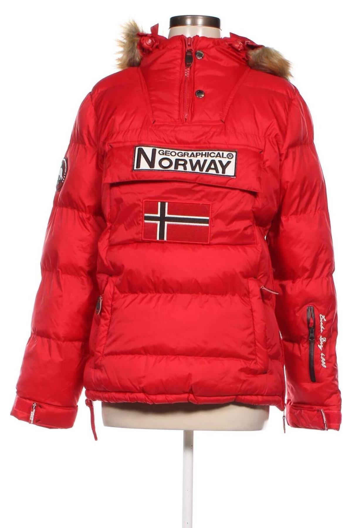 Dámska bunda  Geographical Norway, Veľkosť M, Farba Červená, Cena  108,01 €