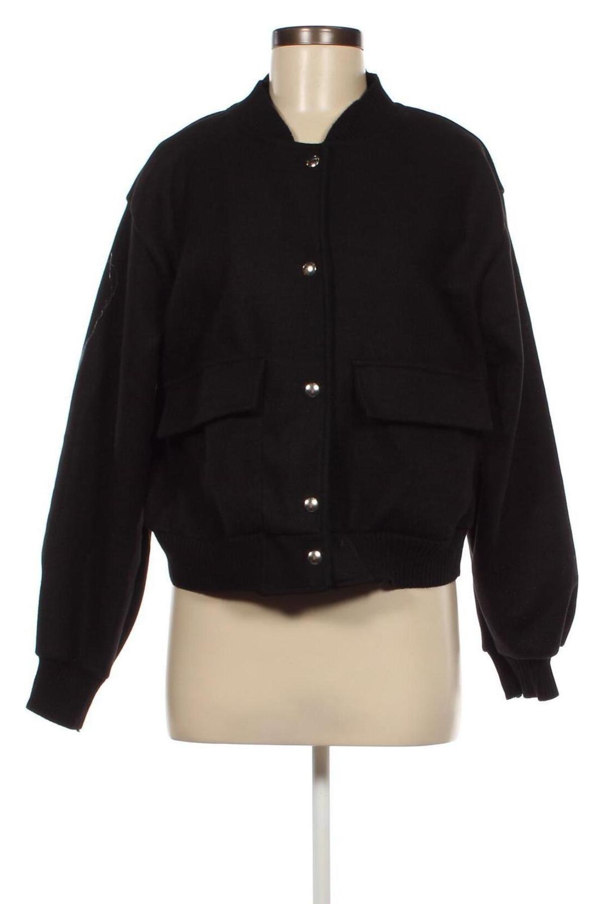 Γυναικείο μπουφάν Made In Italy, Μέγεθος S, Χρώμα Μαύρο, Τιμή 6,53 €