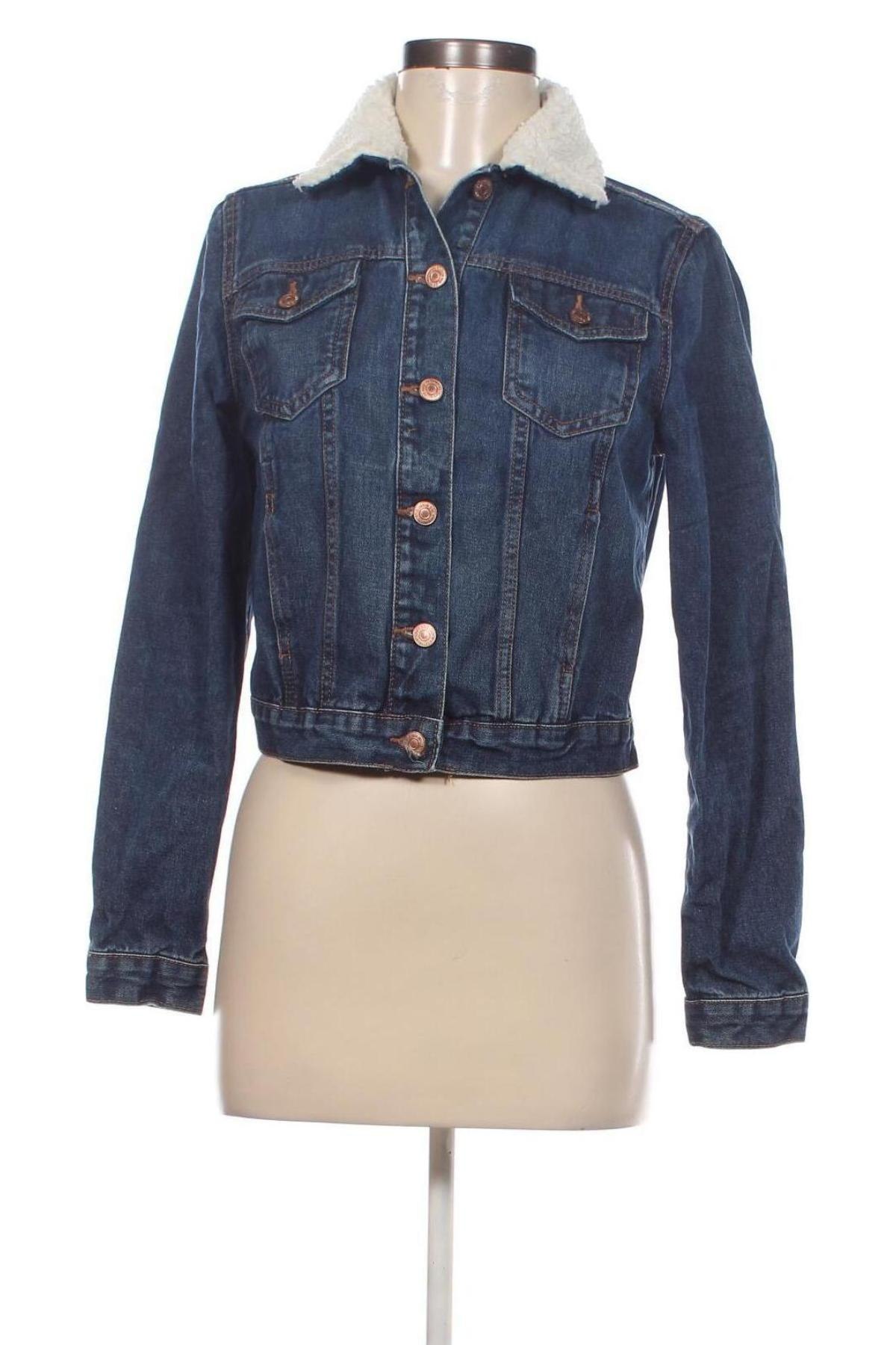 Γυναικείο μπουφάν New Look, Μέγεθος S, Χρώμα Μπλέ, Τιμή 18,23 €