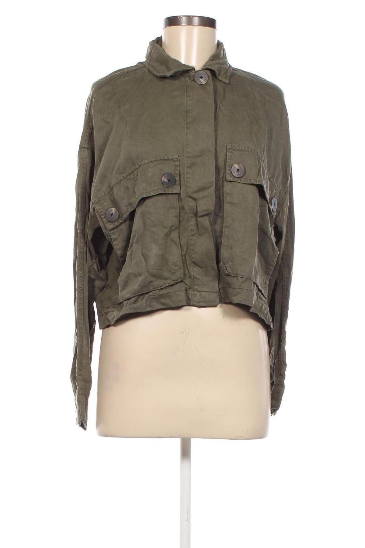 Γυναικείο μπουφάν ONLY, Μέγεθος M, Χρώμα Πράσινο, Τιμή 9,11 €