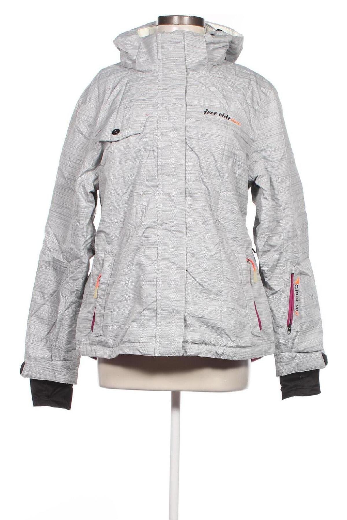 Damenjacke für Wintersports C&A, Größe M, Farbe Grau, Preis 23,94 €