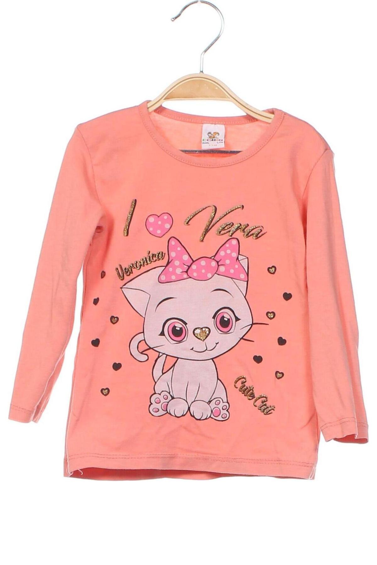 Παιδική μπλούζα, Μέγεθος 2-3y/ 98-104 εκ., Χρώμα Ρόζ , Τιμή 3,50 €
