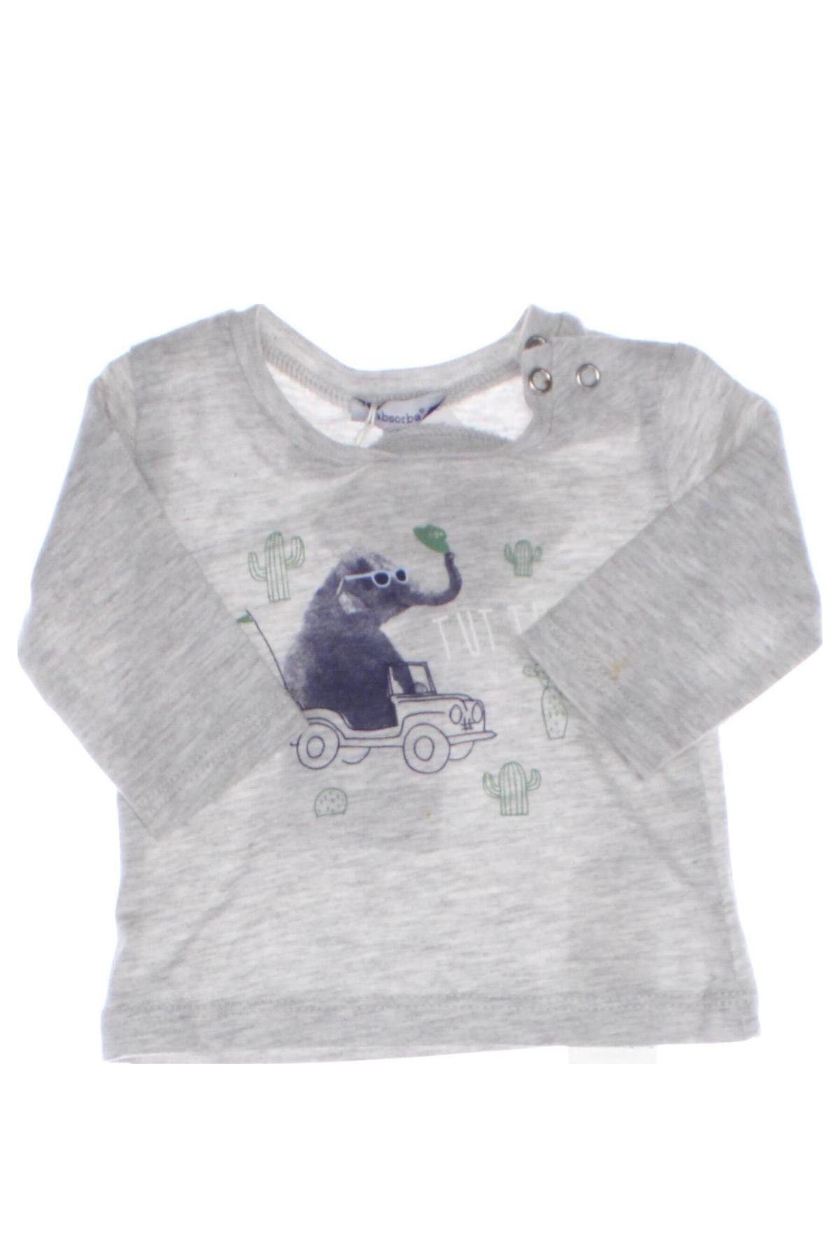 Детска блуза Absorba, Размер 0-1m/ 50 см, Цвят Сив, Цена 18,36 лв.