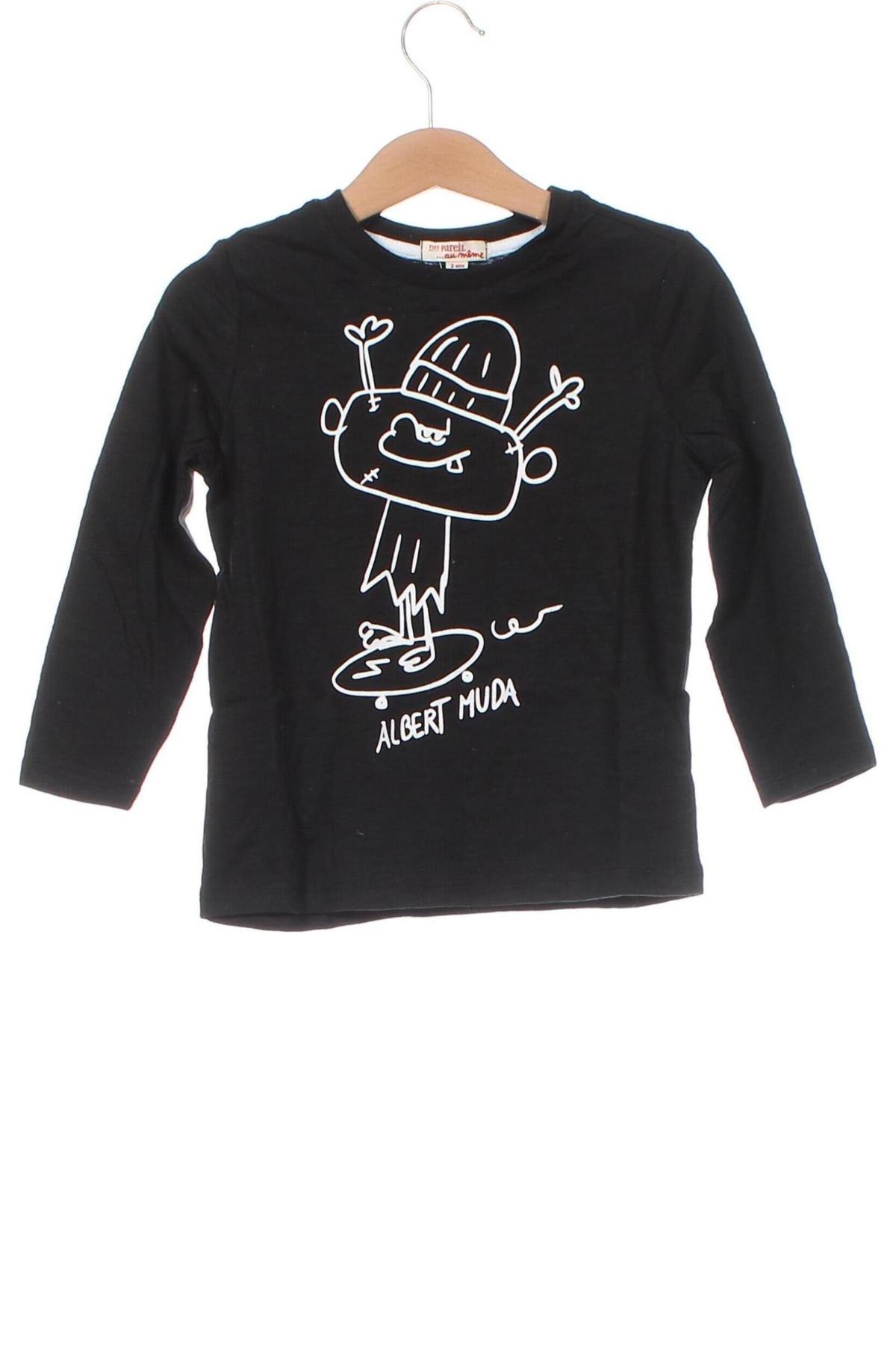 Детска блуза Du Pareil Au Meme, Размер 2-3y/ 98-104 см, Цвят Черен, Цена 18,00 лв.