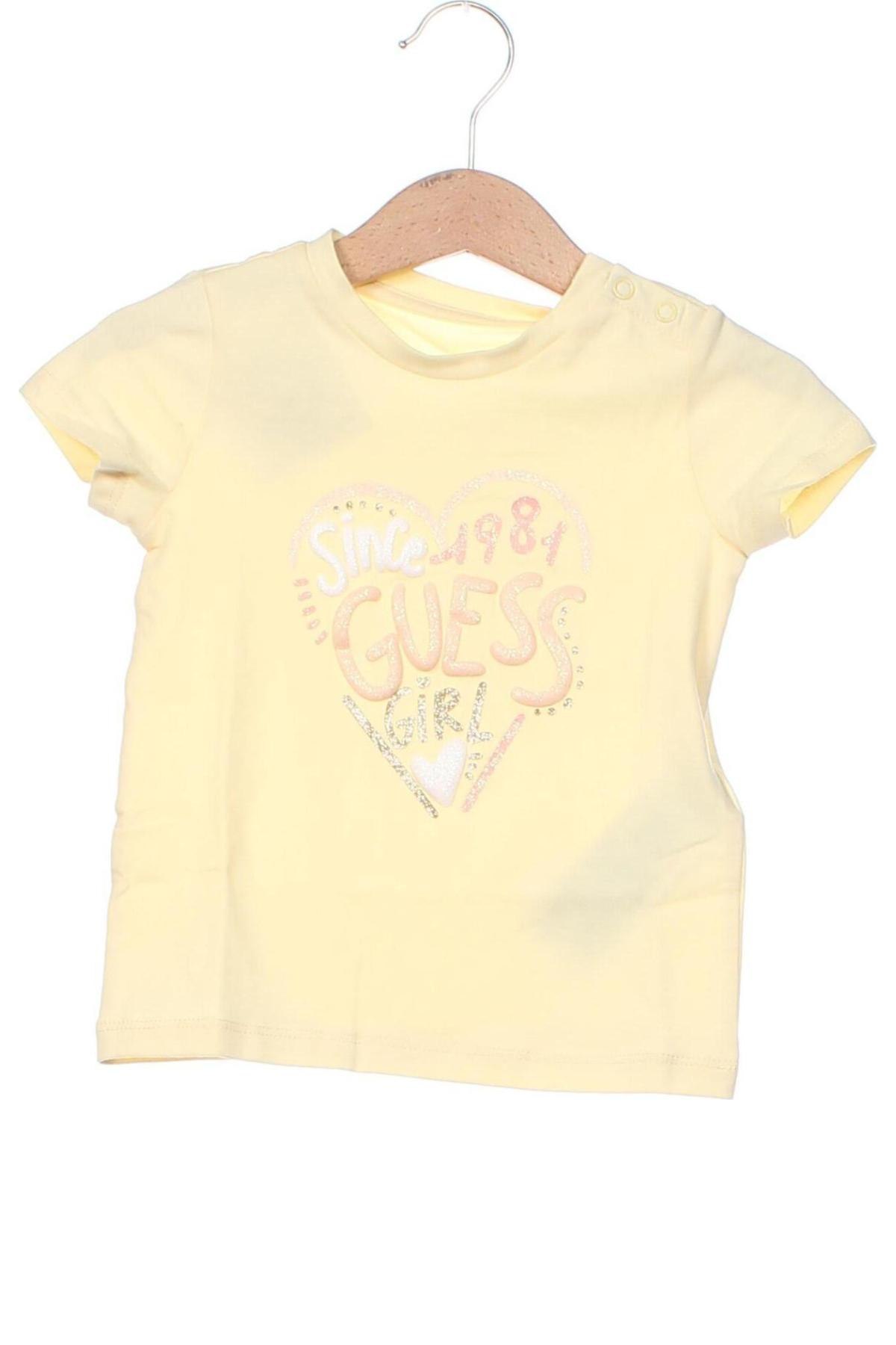 Παιδική μπλούζα Guess, Μέγεθος 12-18m/ 80-86 εκ., Χρώμα Κίτρινο, Τιμή 19,85 €