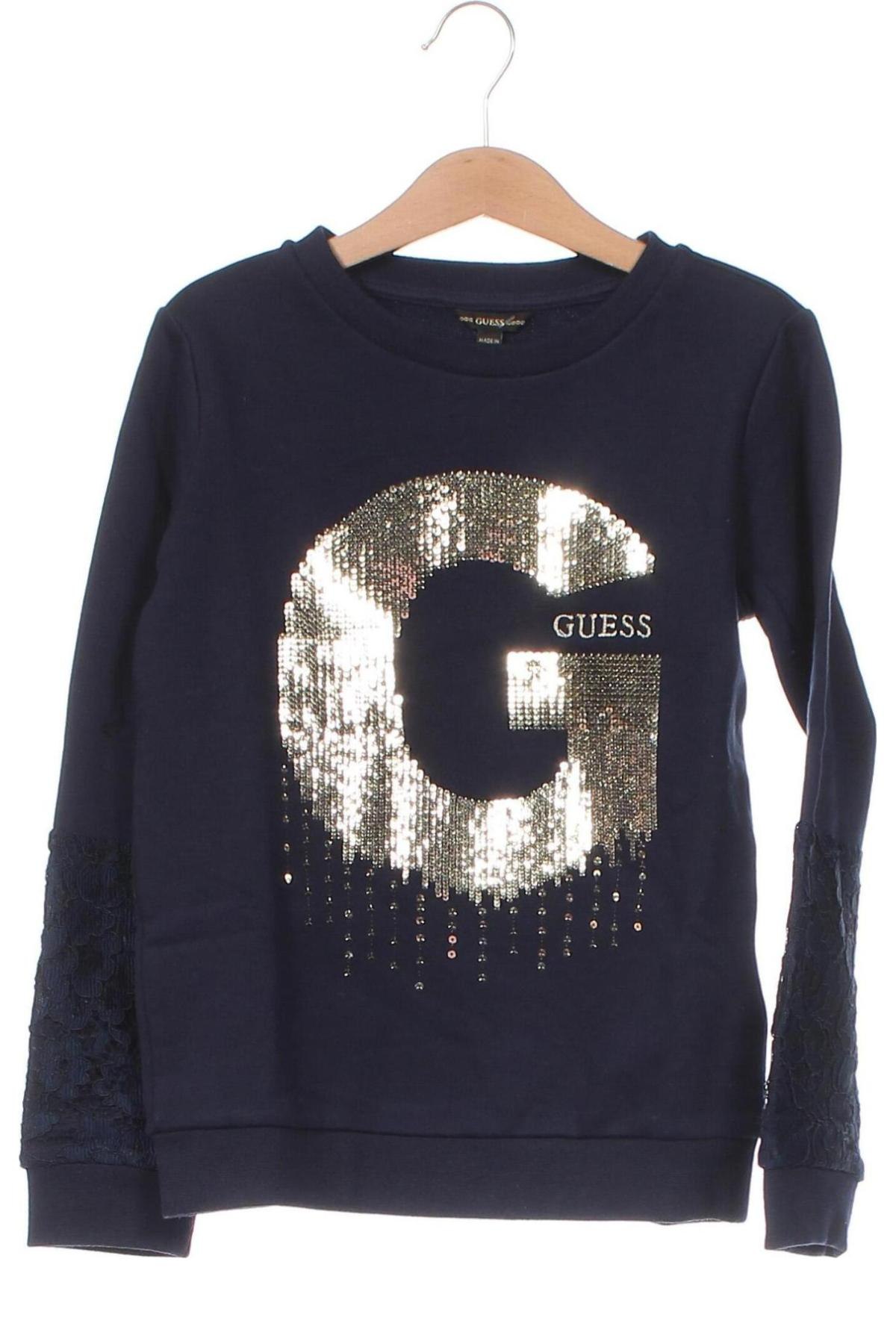 Детска блуза Guess, Размер 7-8y/ 128-134 см, Цвят Син, Цена 77,00 лв.