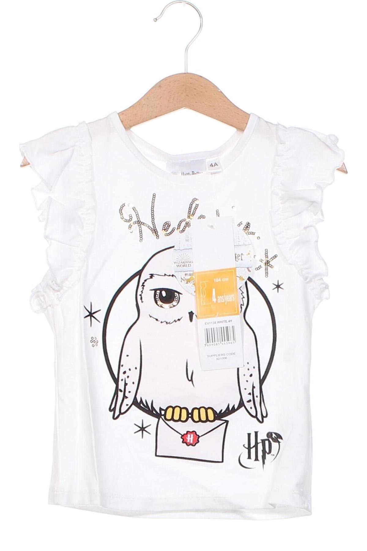 Kinder Shirt Harry Potter, Größe 3-4y/ 104-110 cm, Farbe Weiß, Preis € 26,29