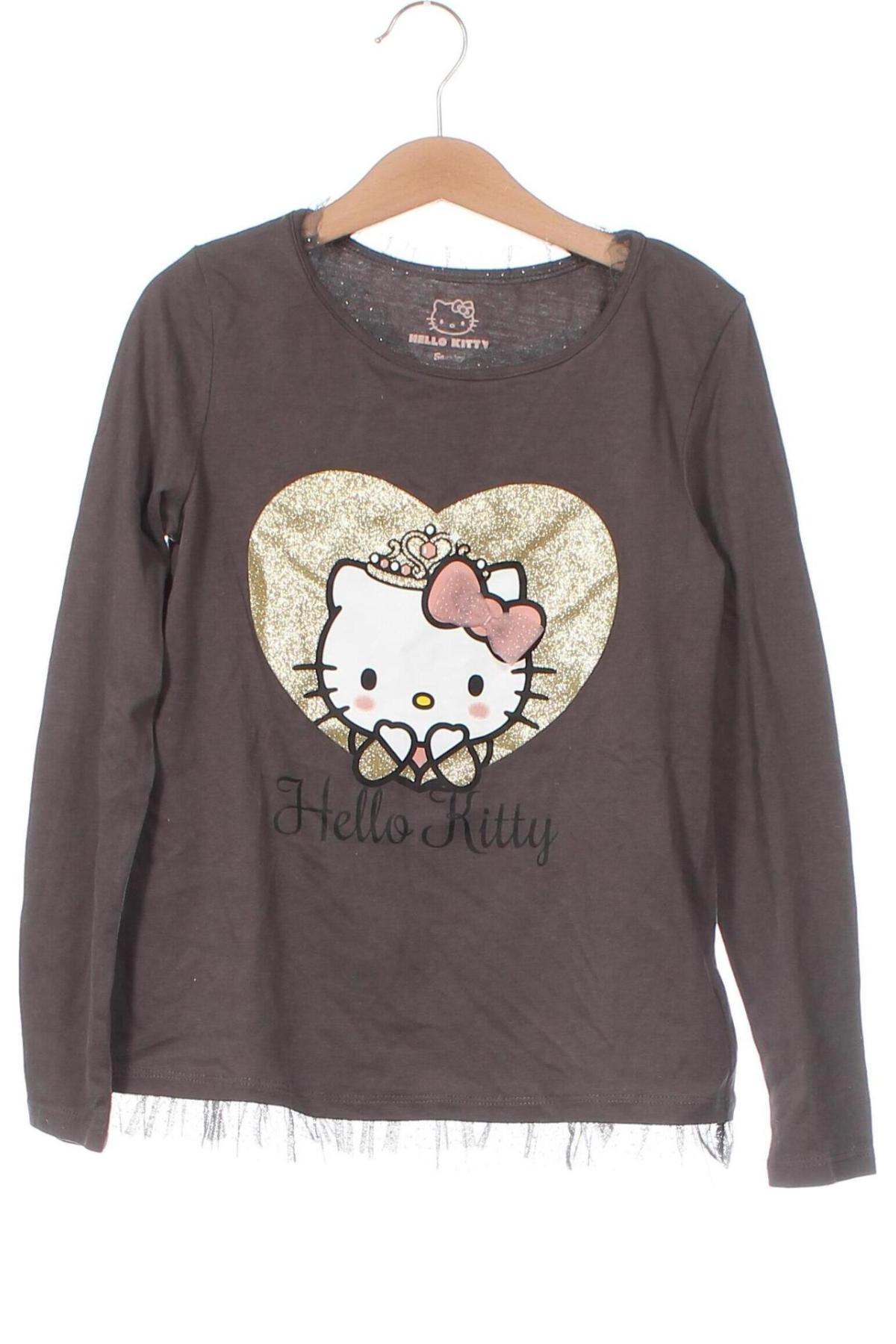 Kinder Shirt Hello Kitty By Sanrio, Größe 7-8y/ 128-134 cm, Farbe Grau, Preis € 5,28