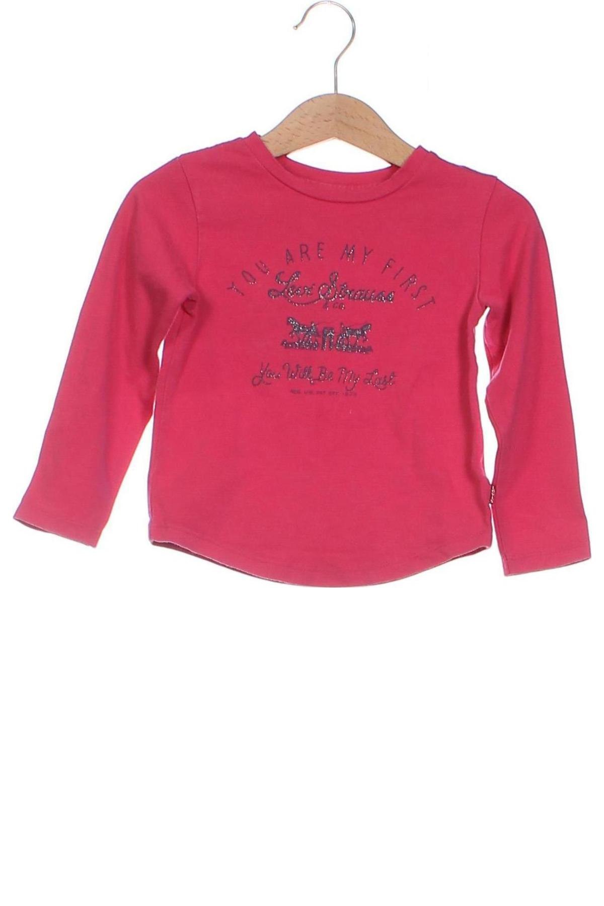 Детска блуза Levi's, Размер 2-3y/ 98-104 см, Цвят Розов, Цена 15,30 лв.