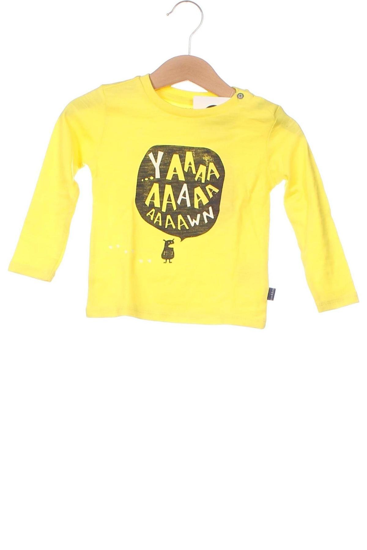 Bluză pentru copii Noppies, Mărime 9-12m/ 74-80 cm, Culoare Galben, Preț 26,84 Lei