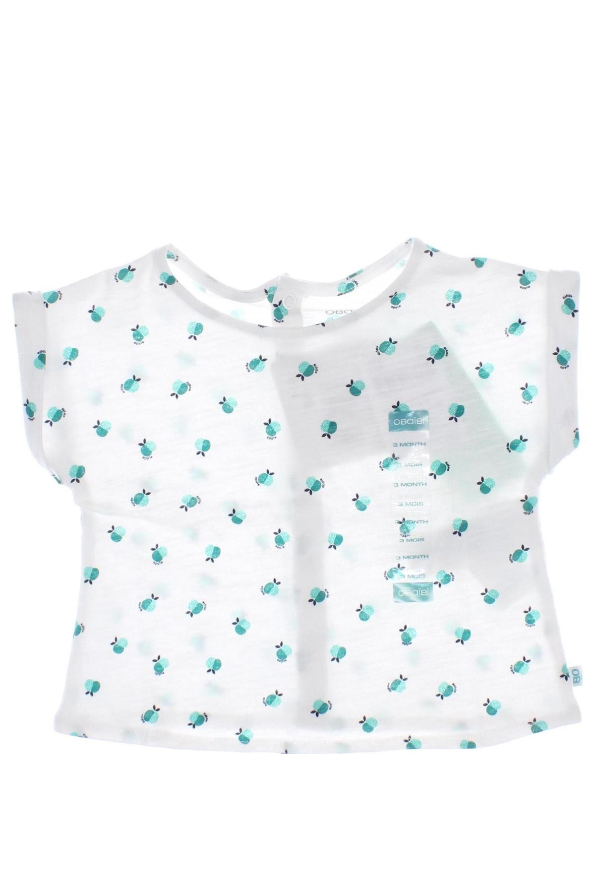 Детска блуза Obaibi, Размер 2-3m/ 56-62 см, Цвят Бял, Цена 18,00 лв.
