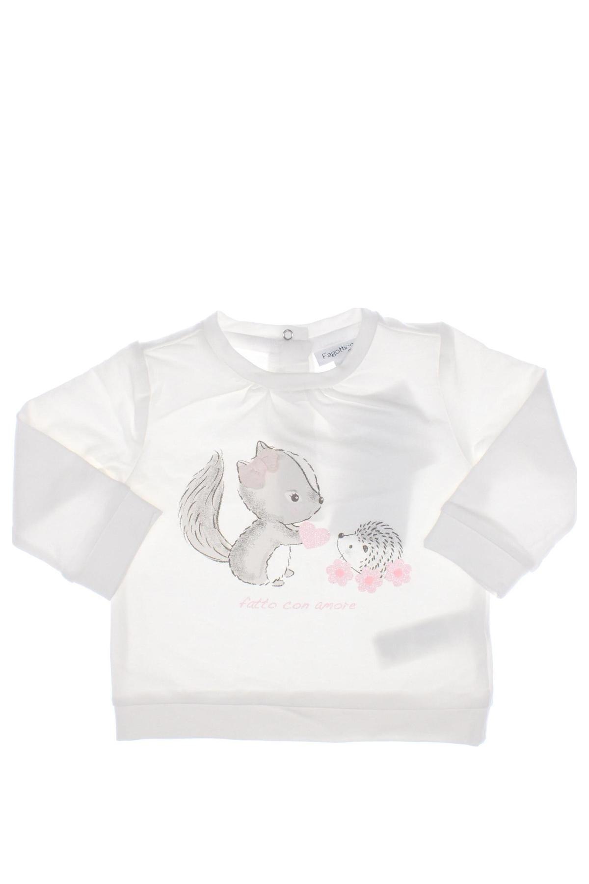 Kinder Shirt Oviesse, Größe 3-6m/ 62-68 cm, Farbe Weiß, Preis € 6,03