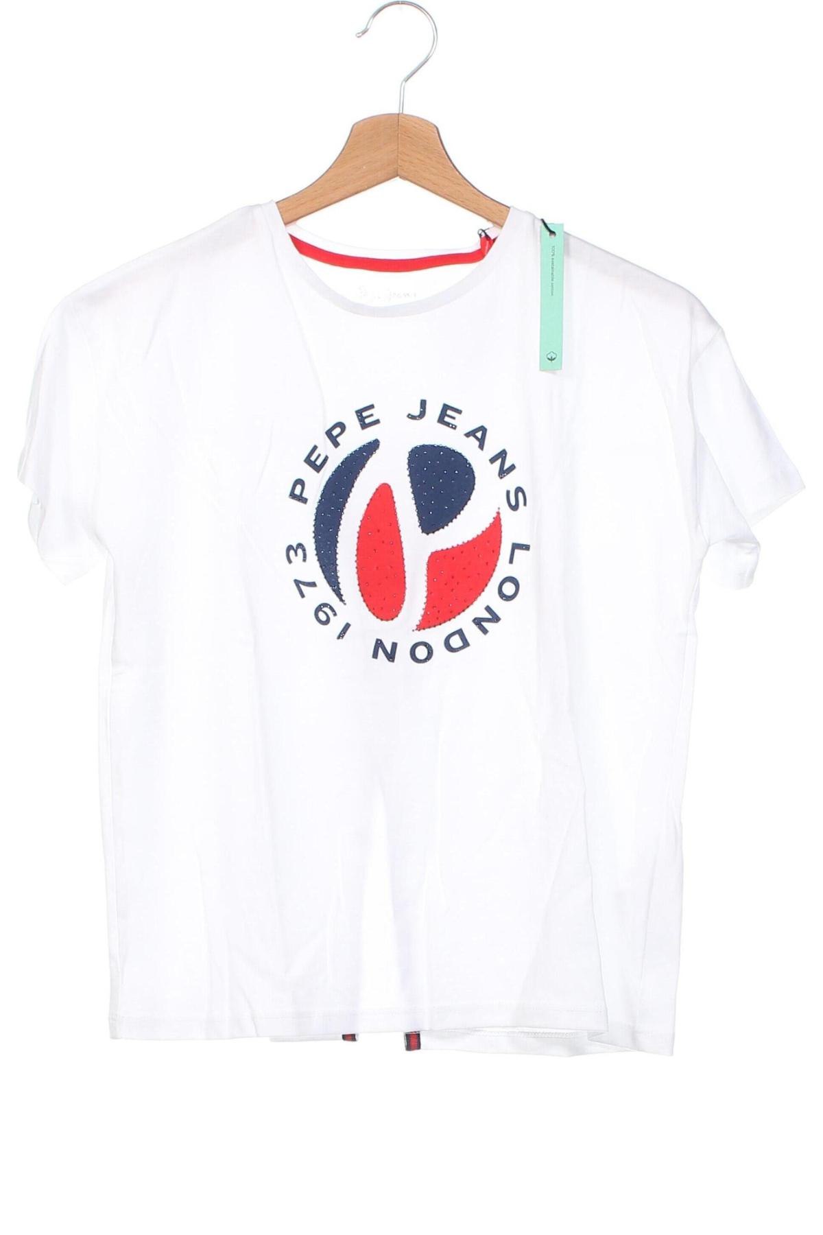 Kinder Shirt Pepe Jeans, Größe 11-12y/ 152-158 cm, Farbe Weiß, Preis € 35,05
