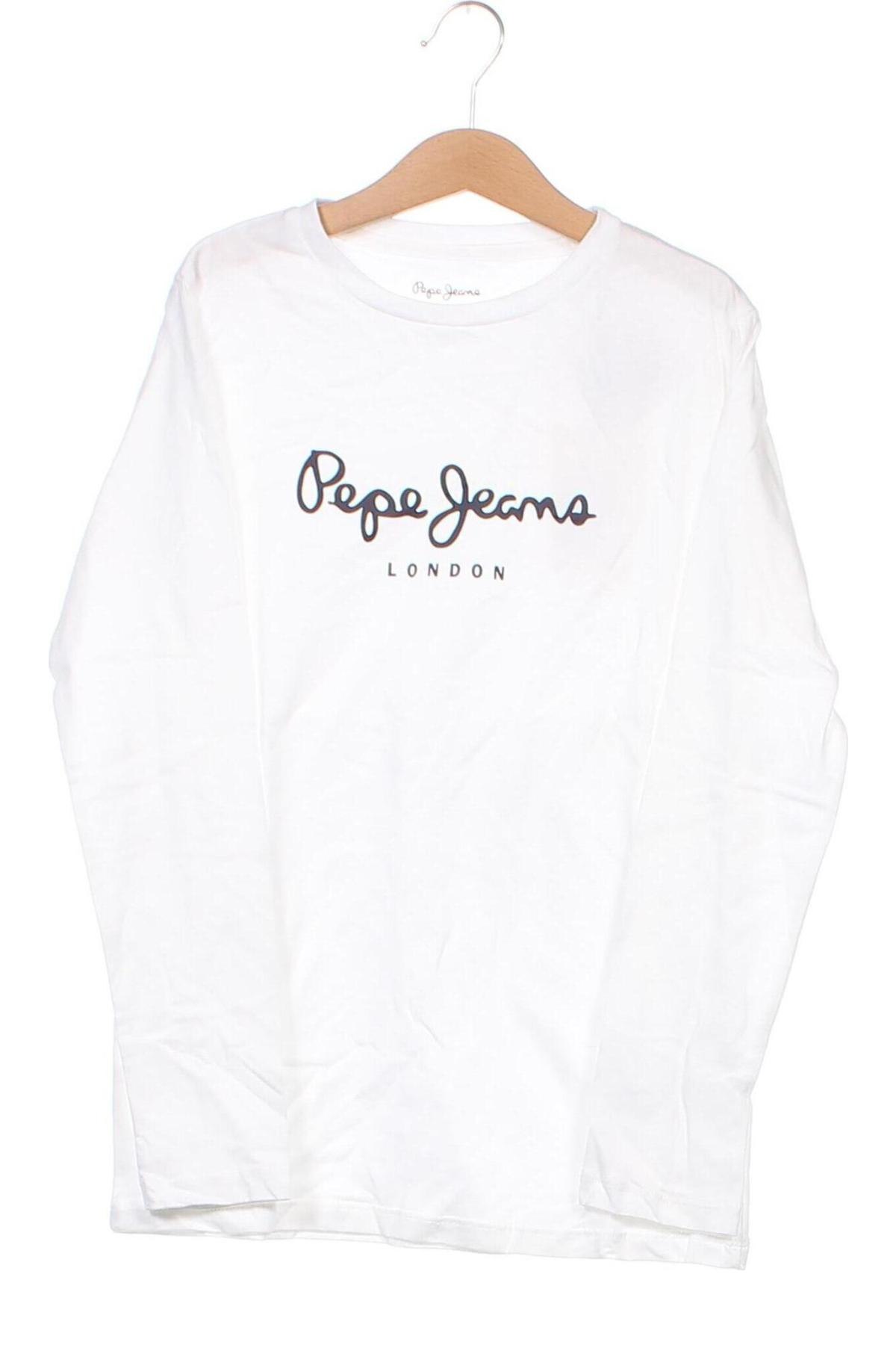 Детска блуза Pepe Jeans, Размер 8-9y/ 134-140 см, Цвят Бял, Цена 30,60 лв.