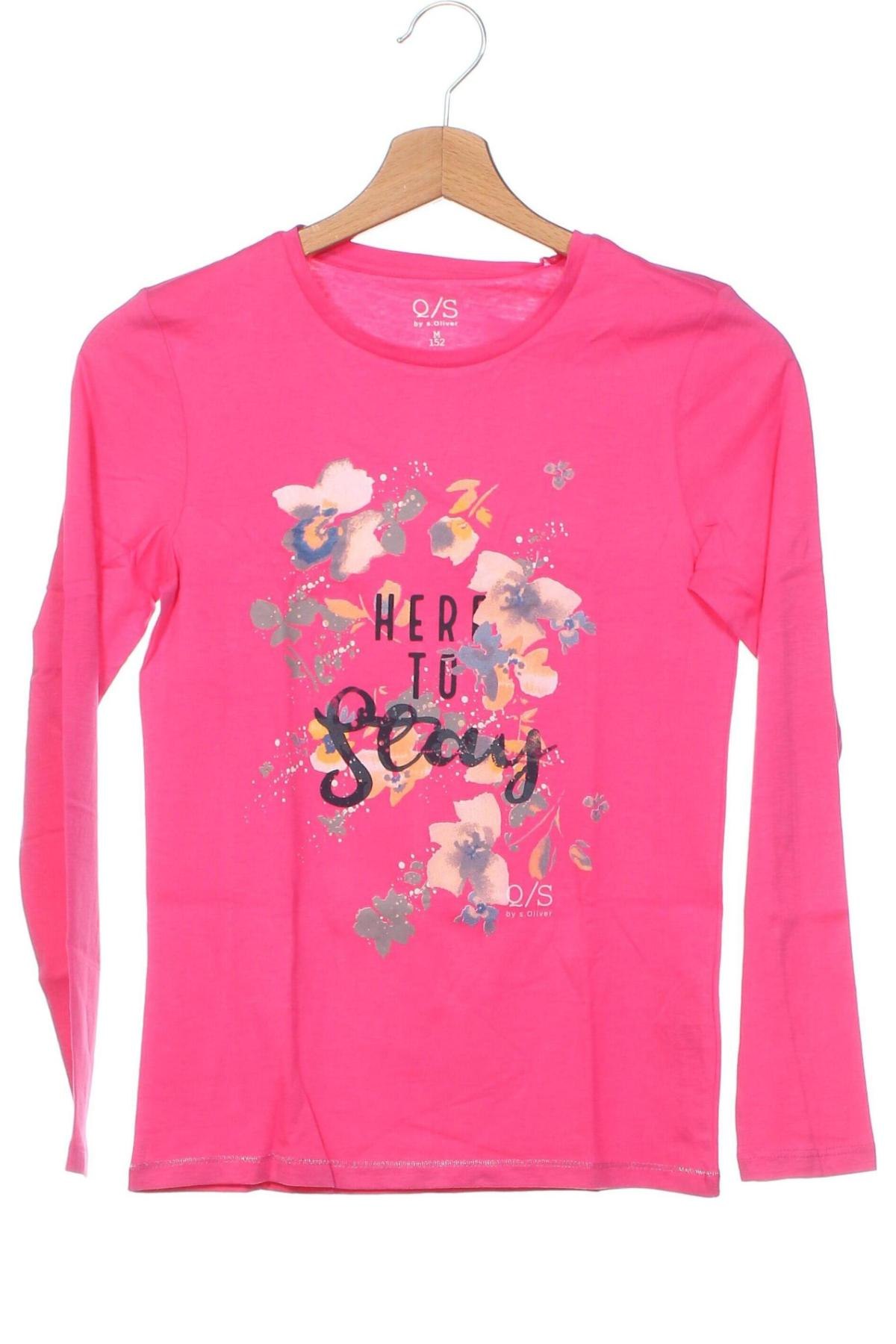Детска блуза Q/S by S.Oliver, Размер 11-12y/ 152-158 см, Цвят Розов, Цена 10,20 лв.
