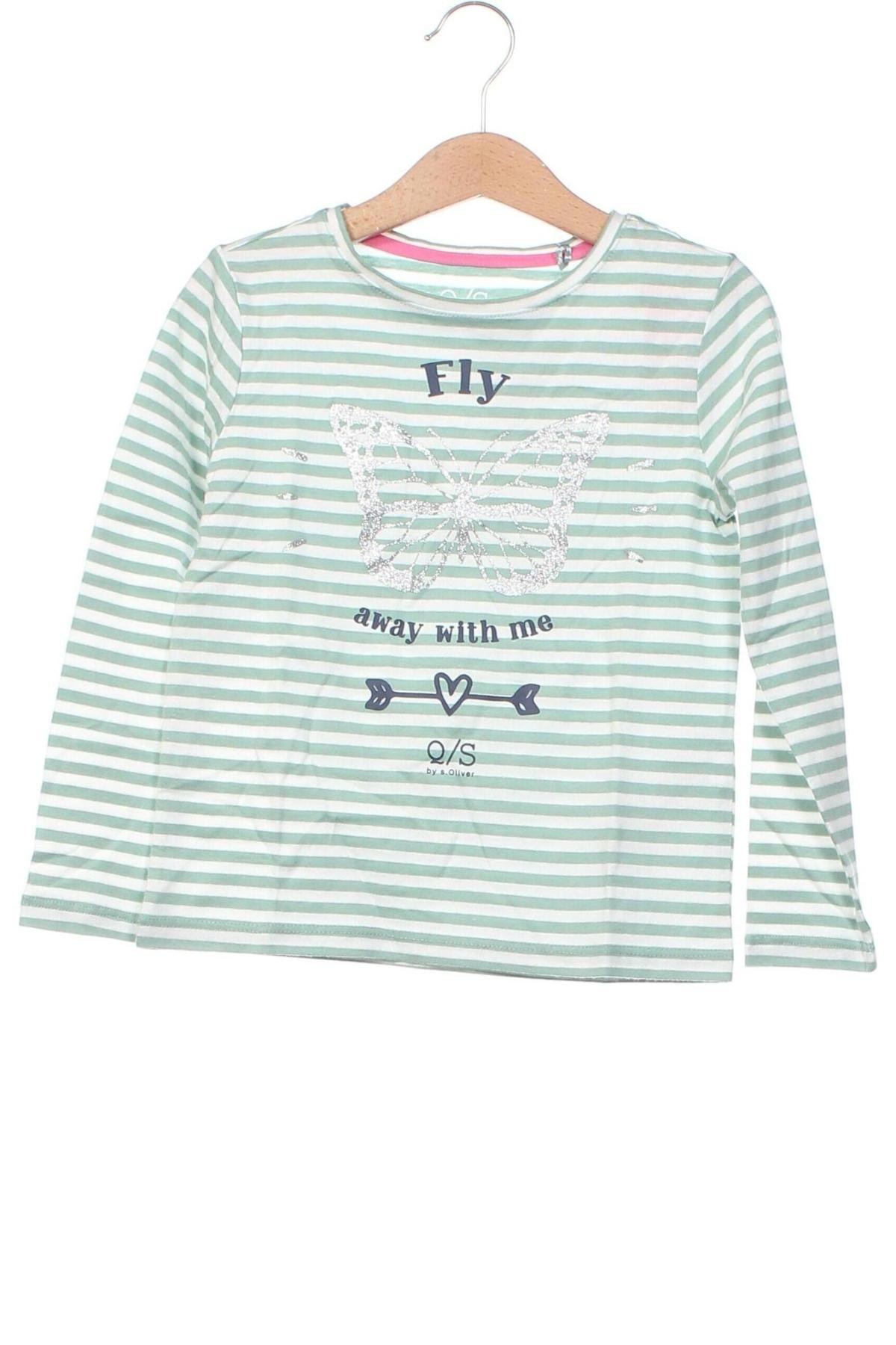 Kinder Shirt Q/S by S.Oliver, Größe 3-4y/ 104-110 cm, Farbe Grün, Preis € 5,00