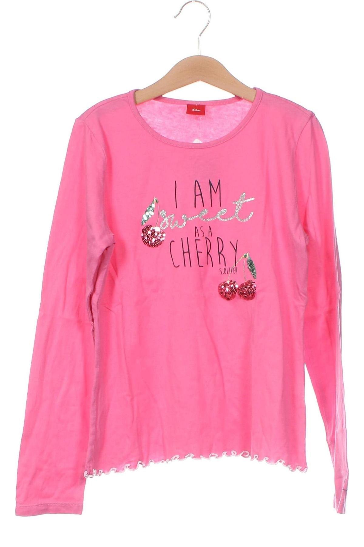 Kinder Shirt S.Oliver, Größe 8-9y/ 134-140 cm, Farbe Rosa, Preis 5,11 €