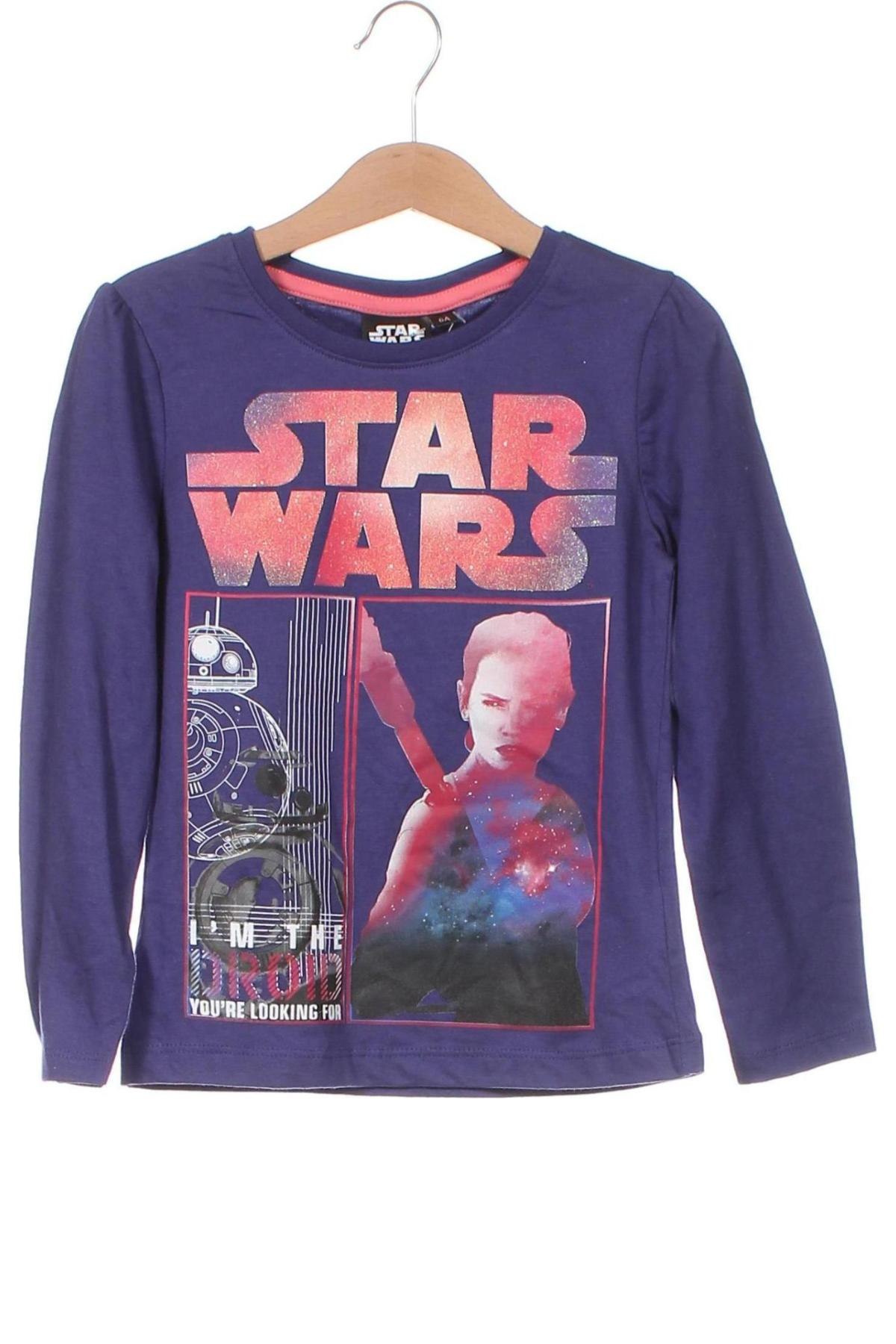 Παιδική μπλούζα Star Wars, Μέγεθος 5-6y/ 116-122 εκ., Χρώμα Βιολετί, Τιμή 26,29 €