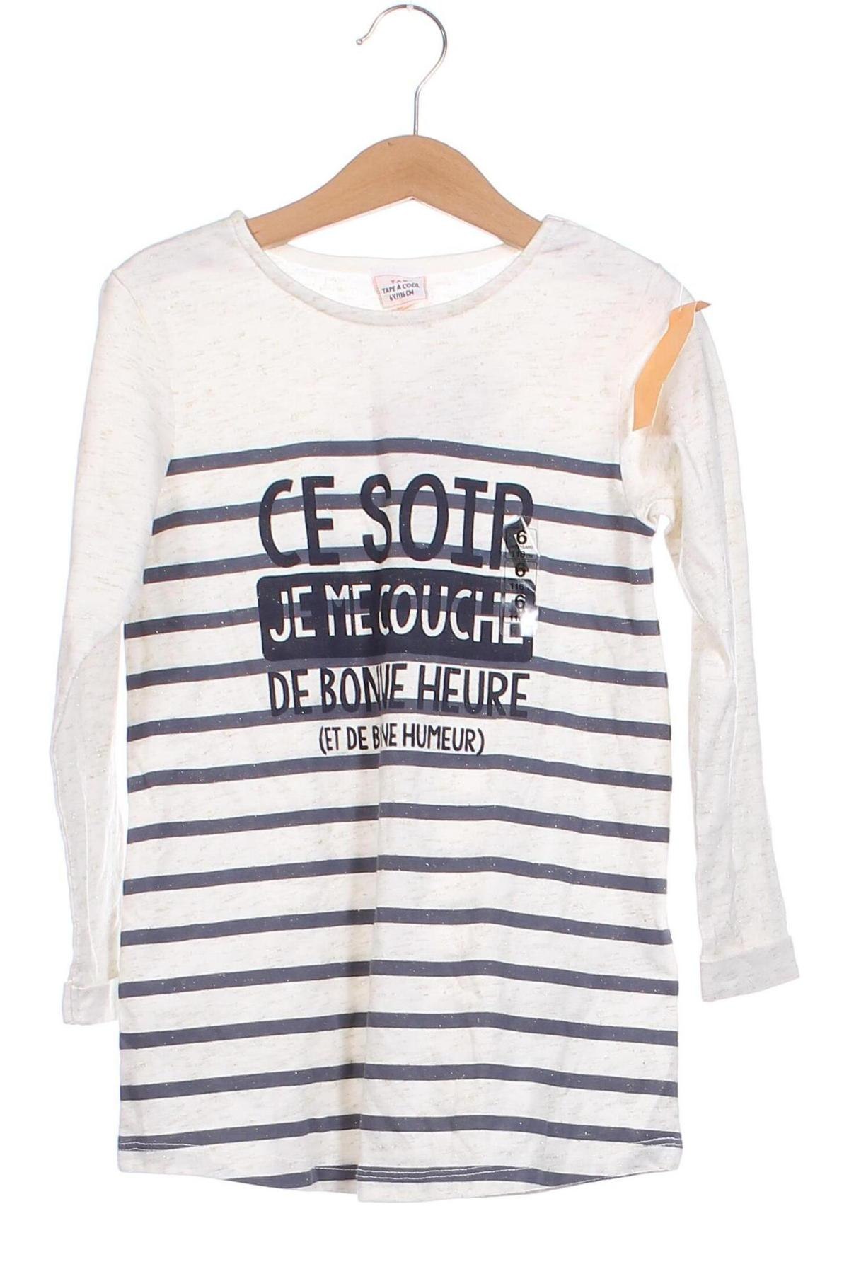 Kinder Shirt Tape a L'oeil, Größe 5-6y/ 116-122 cm, Farbe Ecru, Preis € 16,92