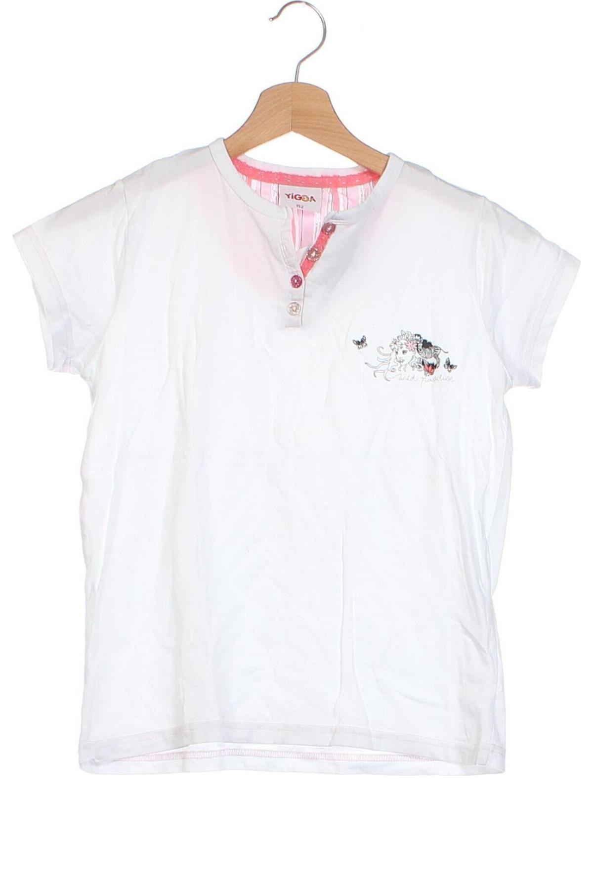 Детска блуза Yigga, Размер 11-12y/ 152-158 см, Цвят Бял, Цена 6,48 лв.