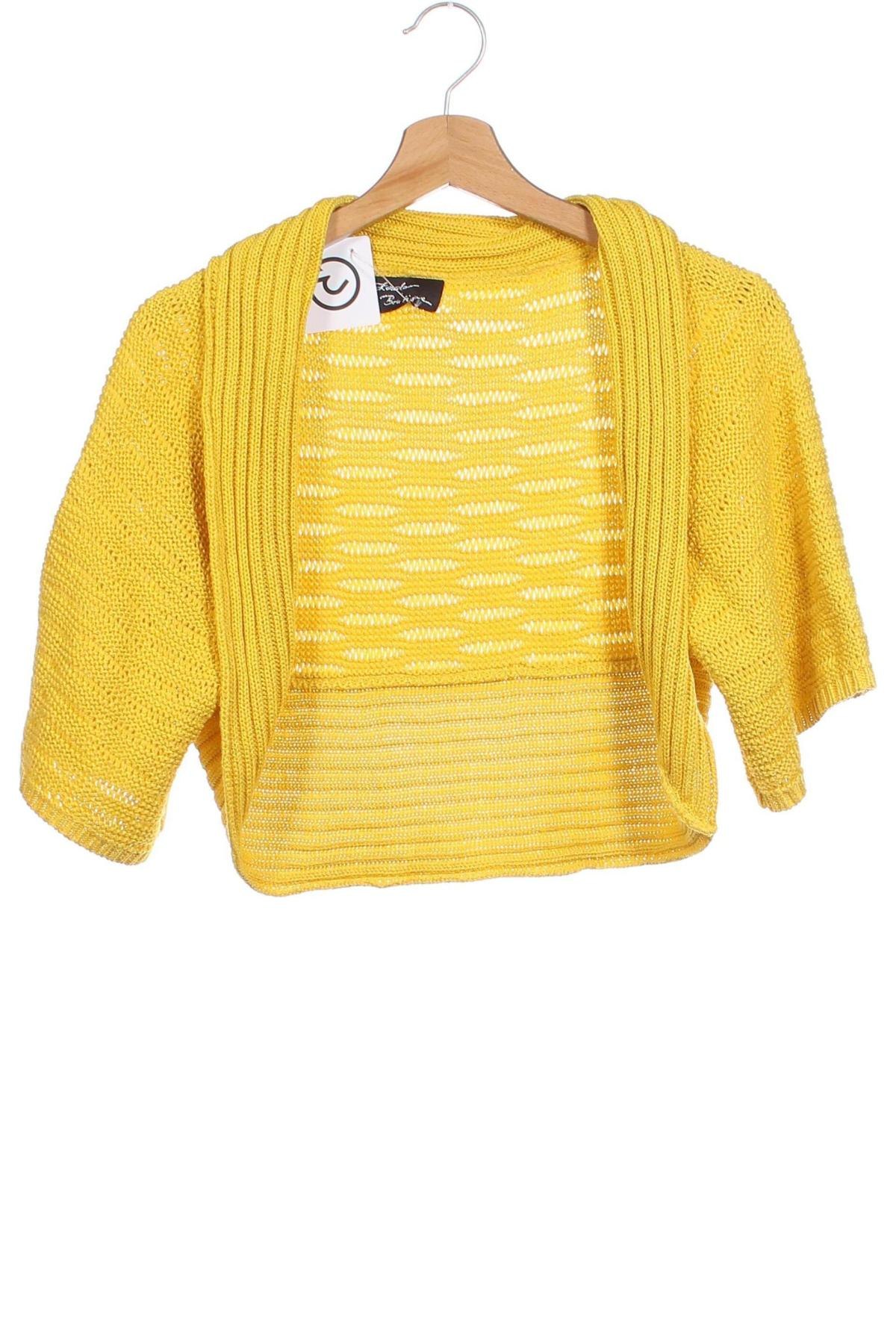 Kinder Strickjacke, Größe 5-6y/ 116-122 cm, Farbe Gelb, Preis 8,62 €