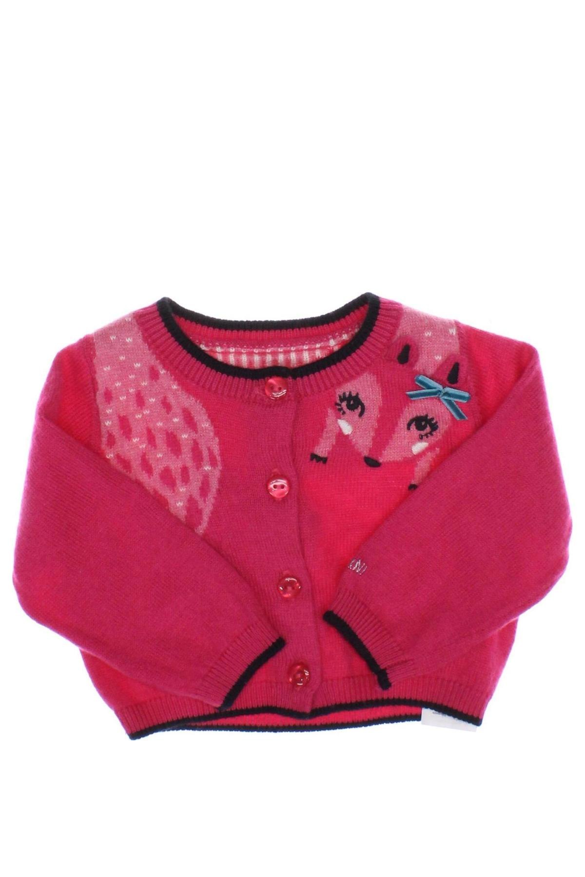 Kinder Strickjacke Catimini, Größe 1-2m/ 50-56 cm, Farbe Rosa, Preis 26,29 €