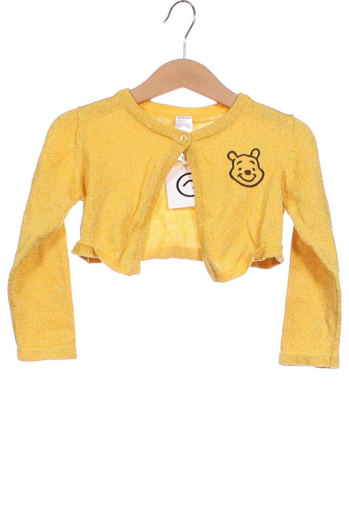 Kinder Strickjacke Disney, Größe 18-24m/ 86-98 cm, Farbe Gelb, Preis € 4,59